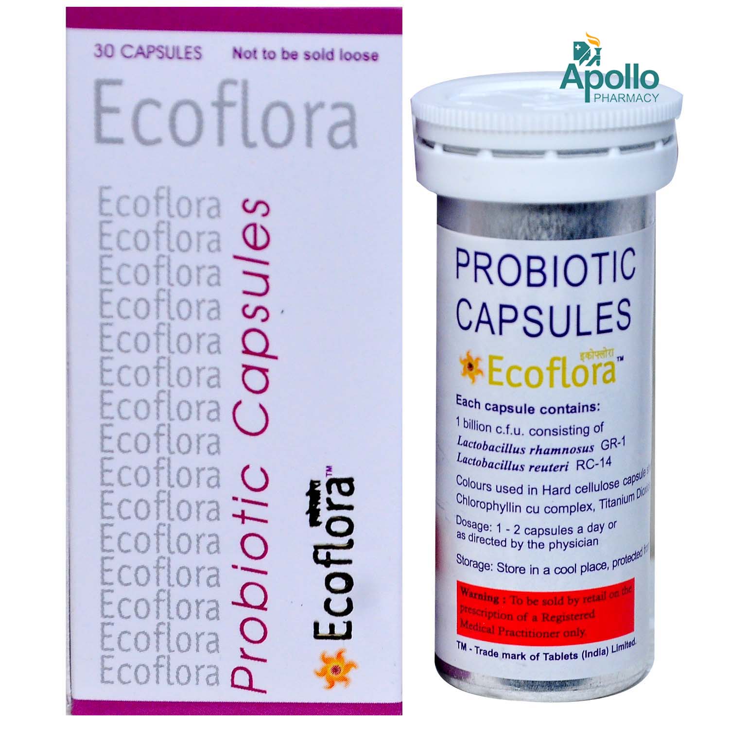 Ecoflora Capsule 30's, Pack of 1 CAPSULE Ecoflora Capsule 30's, Pack of 1 CAPSULE