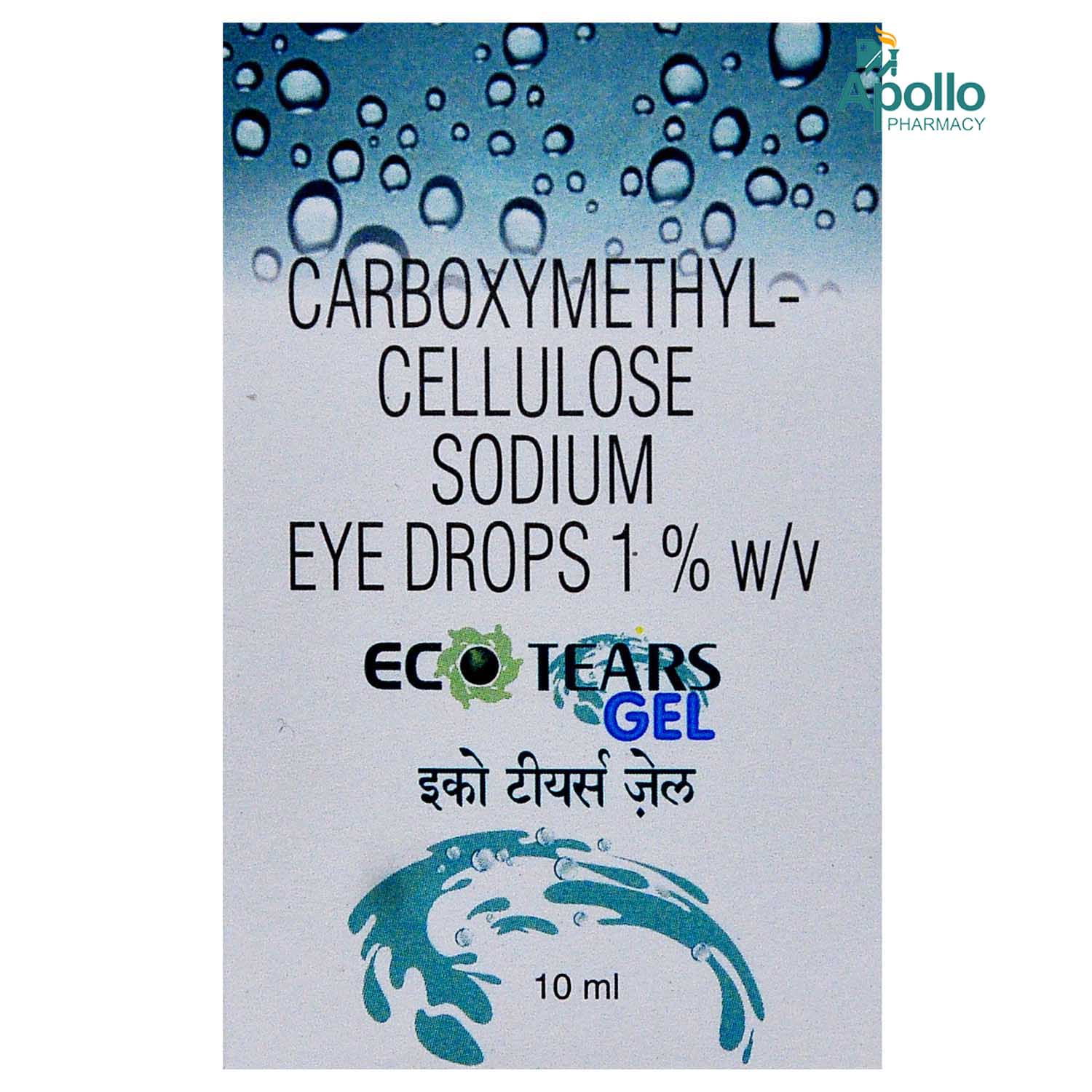 Eco Tears 1% Gel Eye Drops 10 ml, Pack of 1 DROPS Eco Tears 1% Gel Eye Drops 10 ml, Pack of 1 DROPS