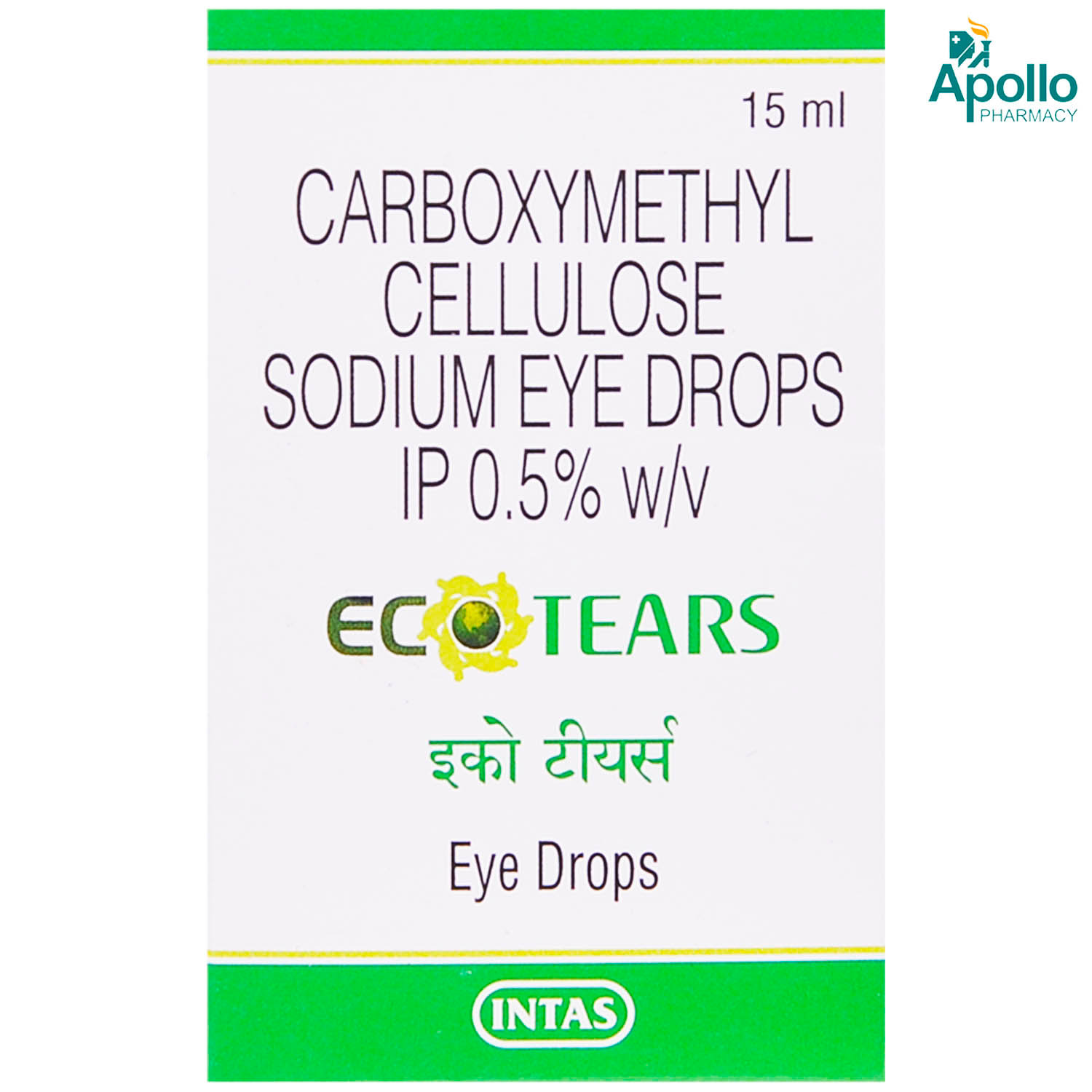 Eco Tears 0.5% Gel Eye Drops 15 ml, Pack of 1 EYE DROPS Eco Tears 0.5% Gel Eye Drops 15 ml, Pack of 1 EYE DROPS
