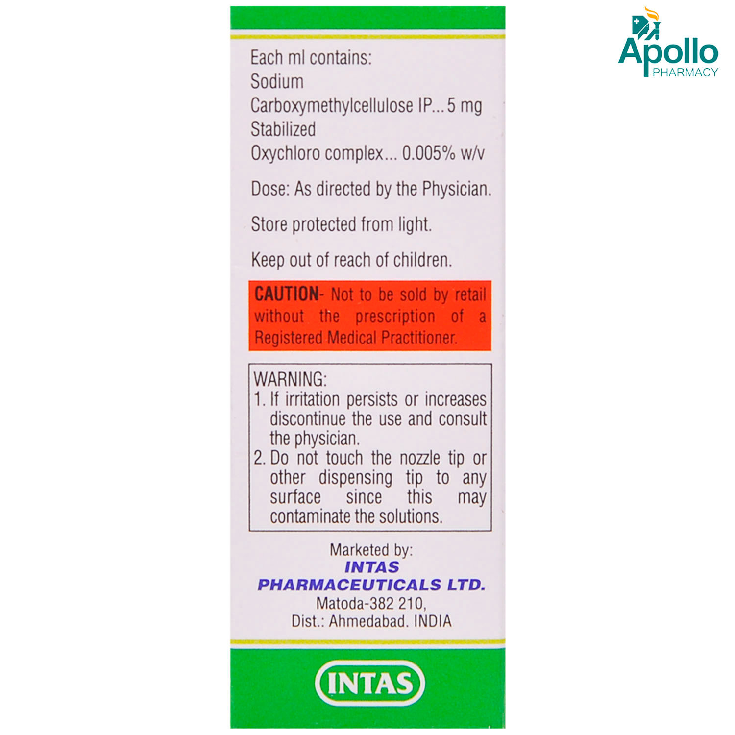 Eco Tears 0.5% Gel Eye Drops 15 ml, Pack of 1 EYE DROPS Eco Tears 0.5% Gel Eye Drops 15 ml, Pack of 1 EYE DROPS