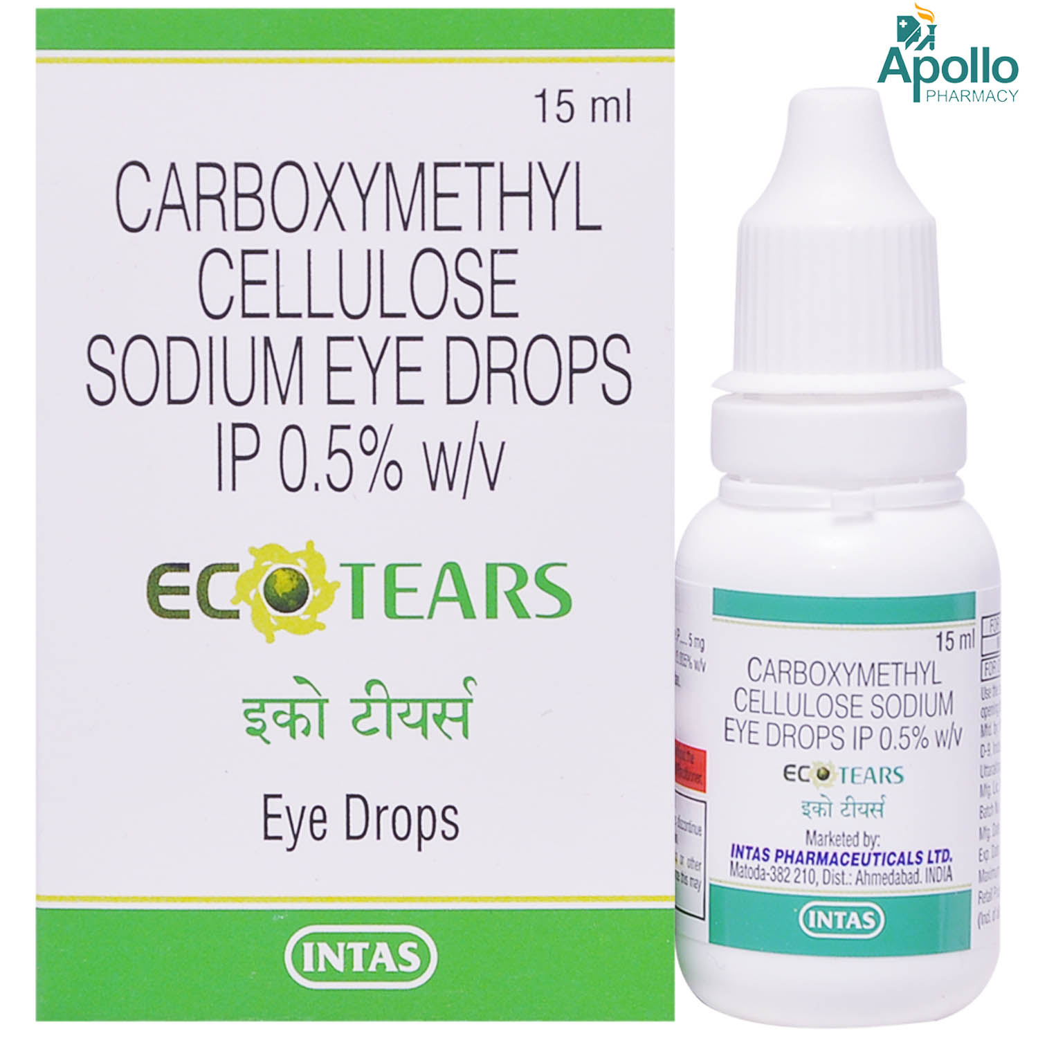Eco Tears 0.5% Gel Eye Drops 15 ml, Pack of 1 EYE DROPS Eco Tears 0.5% Gel Eye Drops 15 ml, Pack of 1 EYE DROPS
