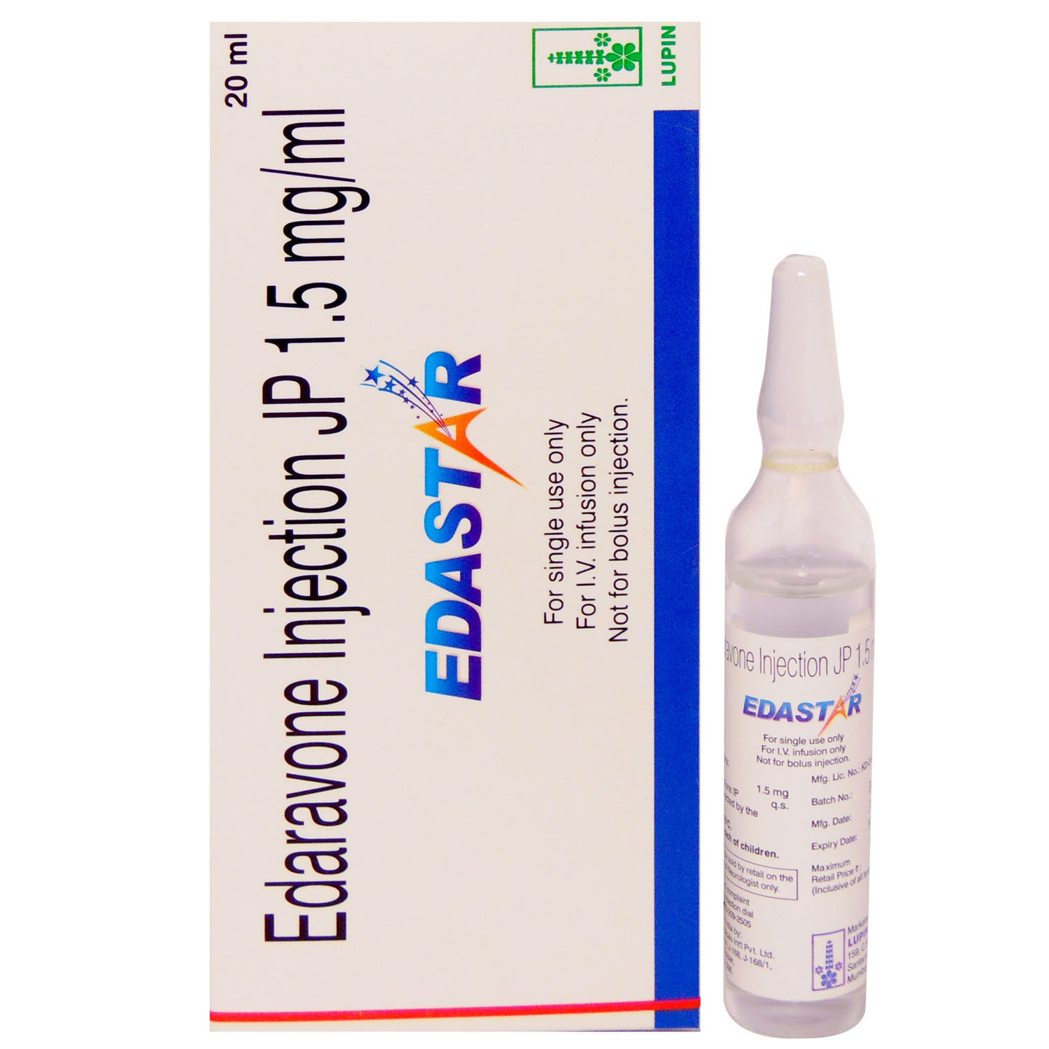 Edastar Injection 20 ml, Pack of 1 Injection Edastar Injection 20 ml, Pack of 1 Injection