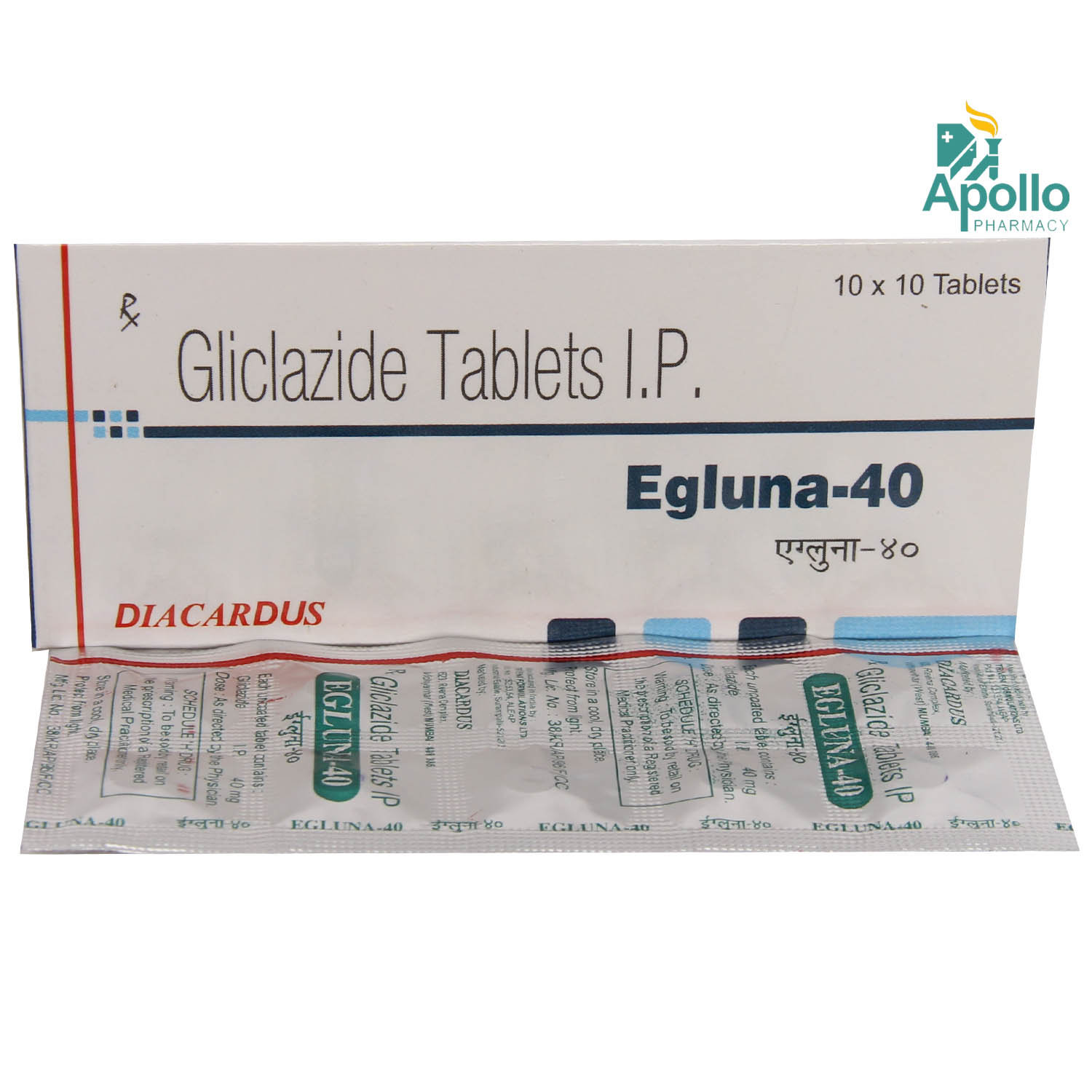 Egluna-40 Tablet 10's, Pack of 10 TabletS Egluna-40 Tablet 10's, Pack of 10 TabletS