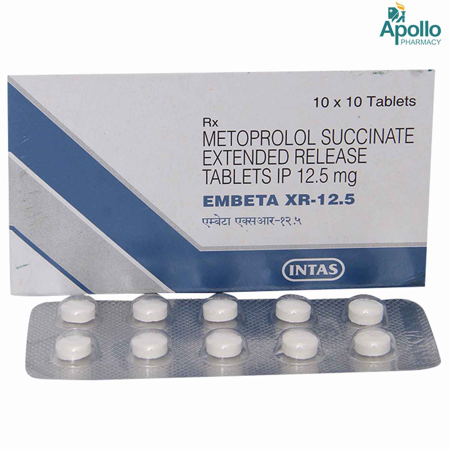 Embeta XR-12.5 Tablet 10's, Pack of 10 TABLETS Embeta XR-12.5 Tablet 10's, Pack of 10 TABLETS