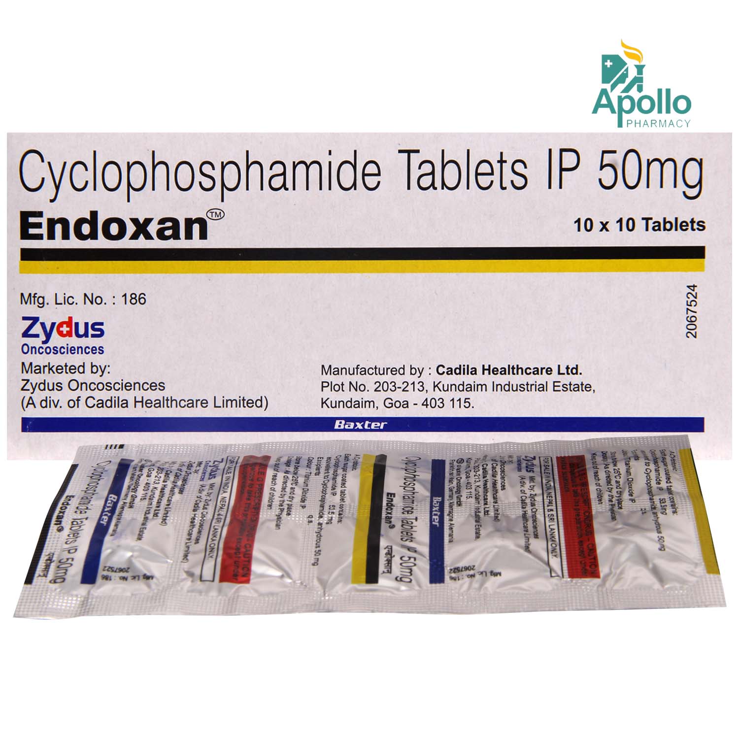 Endoxan Tablet 10's, Pack of 10 TABLETS Endoxan Tablet 10's, Pack of 10 TABLETS