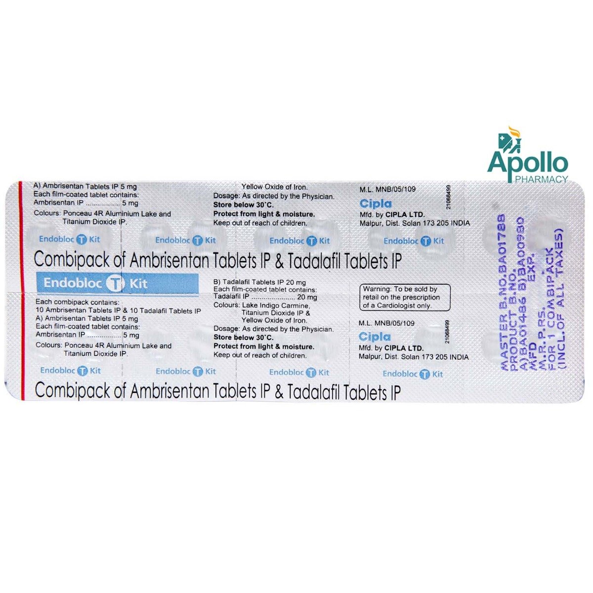 Endoblock T Kit Combipack, Pack of 1 TABLET Endoblock T Kit Combipack, Pack of 1 TABLET