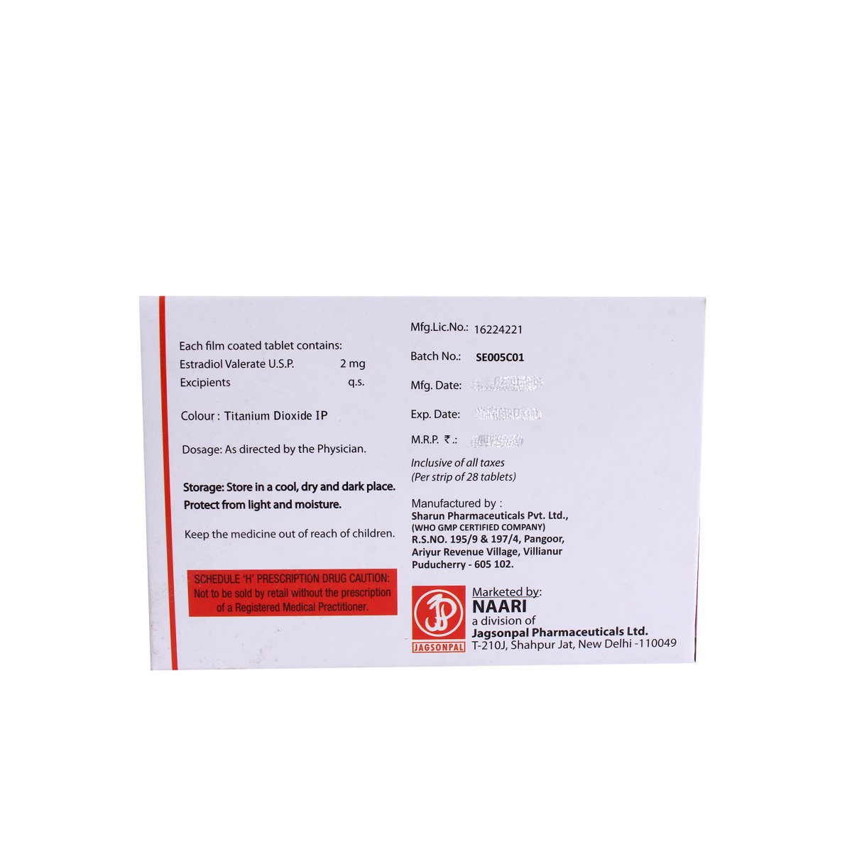 Endonorm EV 2 Tablet 28's, Pack of 28 TabletS Endonorm EV 2 Tablet 28's, Pack of 28 TabletS