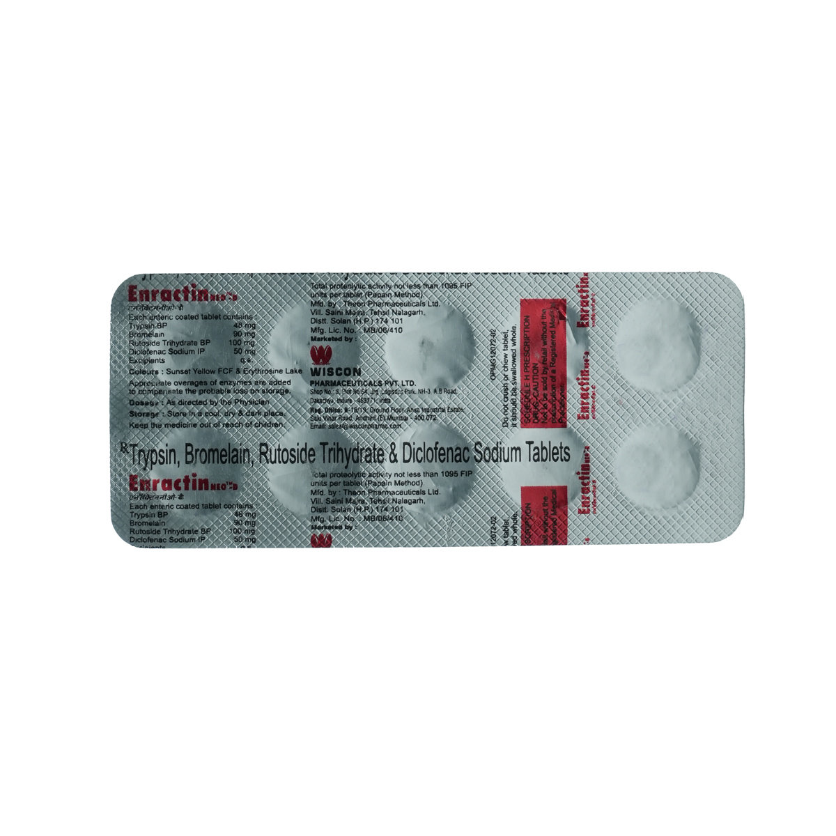 Enractin Neo-D Tablet 10's, Pack of 10 TabletS Enractin Neo-D Tablet 10's, Pack of 10 TabletS