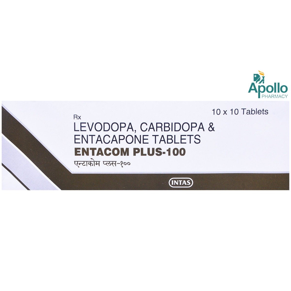 Entacom Plus 100 Tablet 10's, Pack of 10 TabletS Entacom Plus 100 Tablet 10's, Pack of 10 TabletS