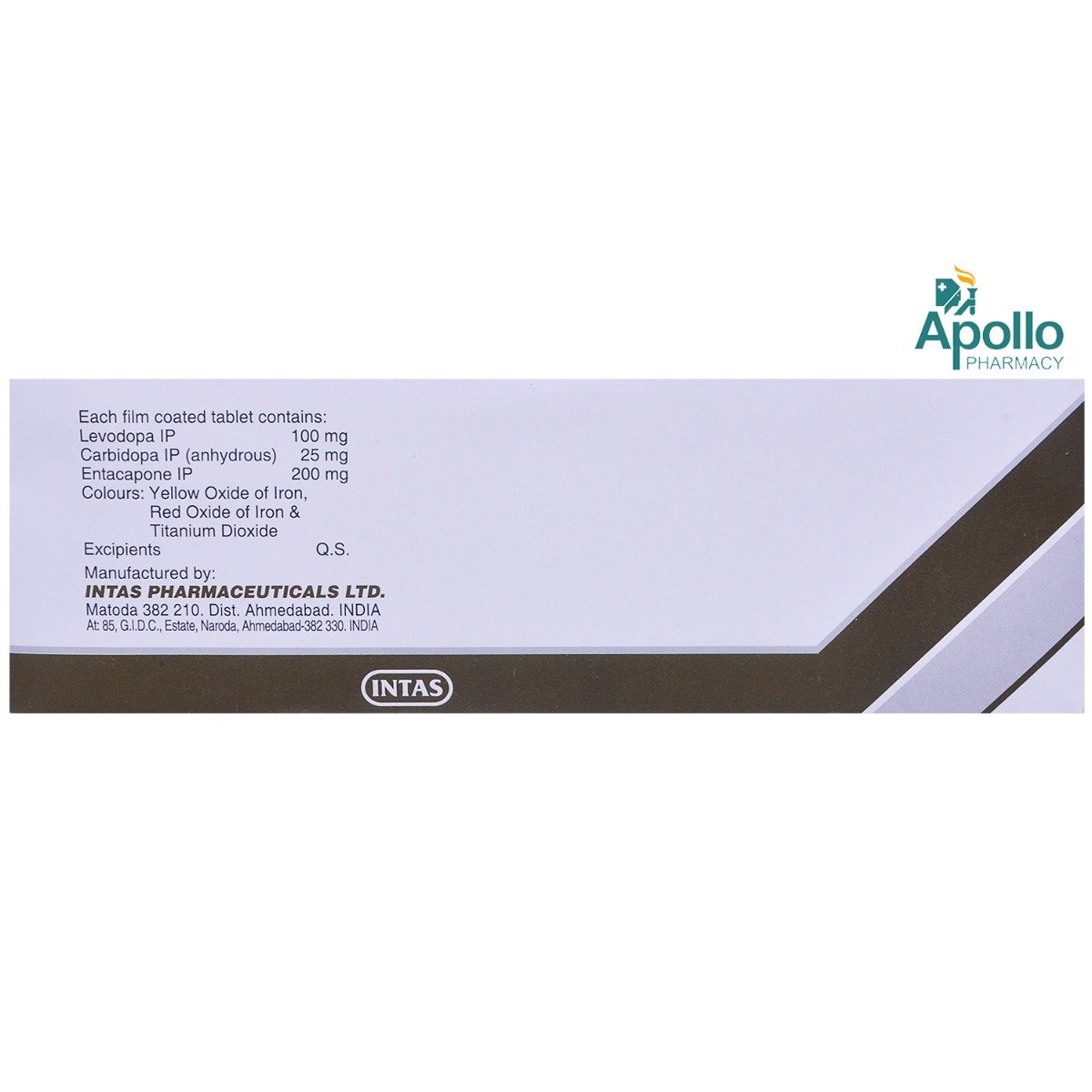 Entacom Plus 100 Tablet 10's, Pack of 10 TabletS Entacom Plus 100 Tablet 10's, Pack of 10 TabletS