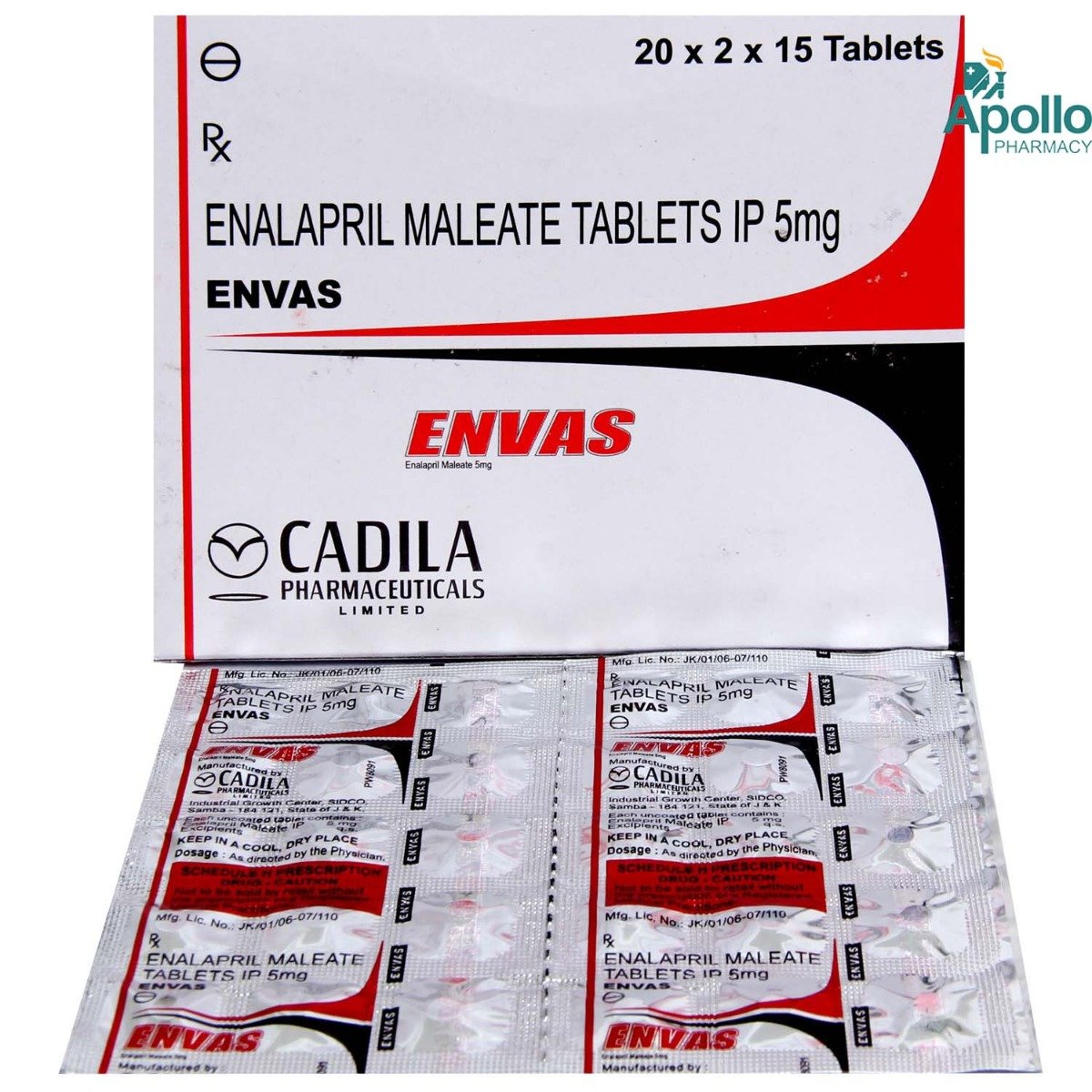 Envas Tablet 15's, Pack of 15 TABLETS Envas Tablet 15's, Pack of 15 TABLETS