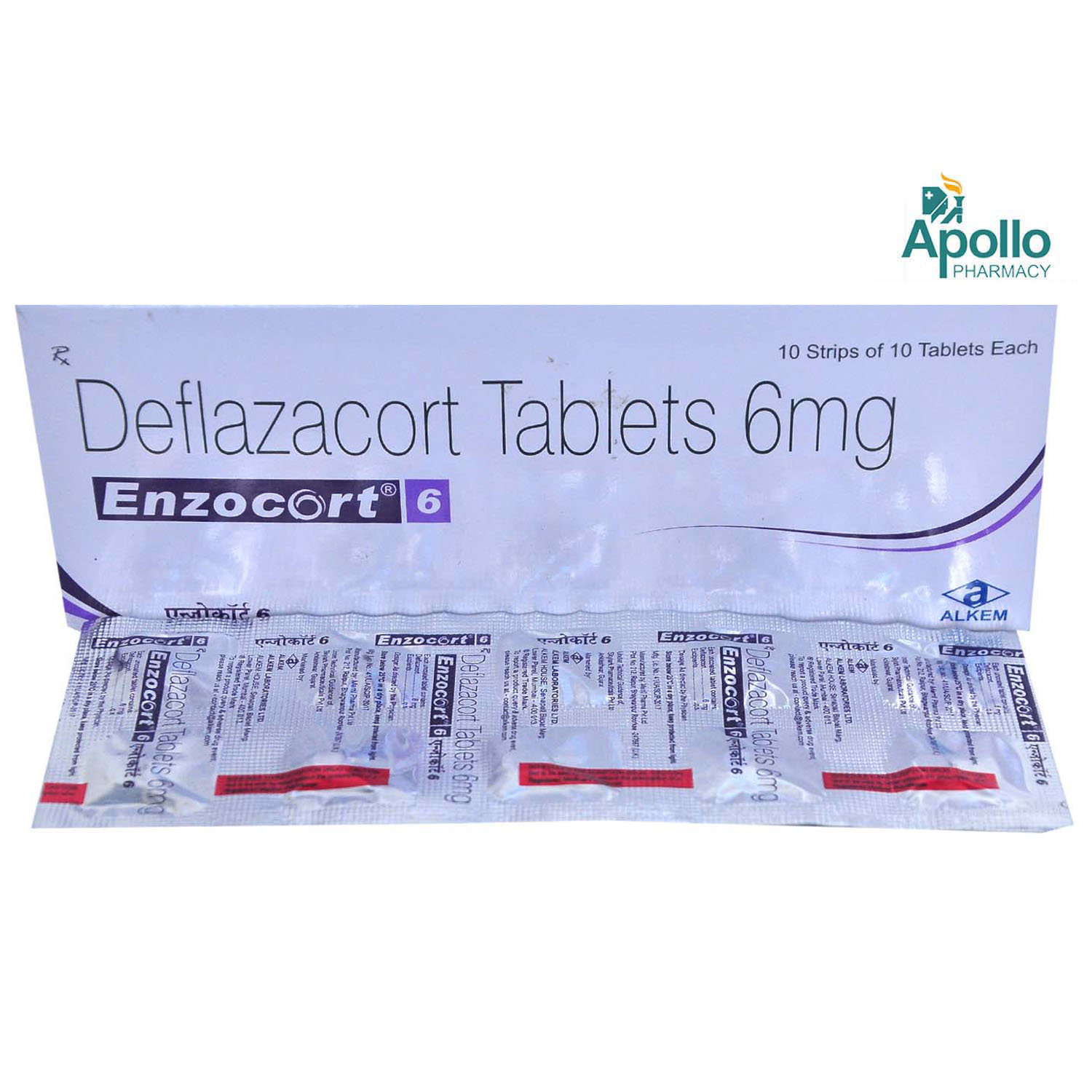 Enzocort 6 Tablet 10's, Pack of 10 TABLETS Enzocort 6 Tablet 10's, Pack of 10 TABLETS