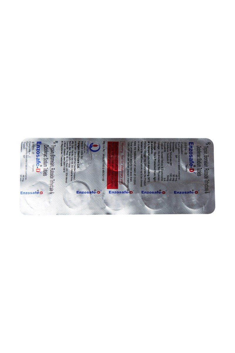 Enzosafe D Tablet 10's, Pack of 10 Enzosafe D Tablet 10's, Pack of 10