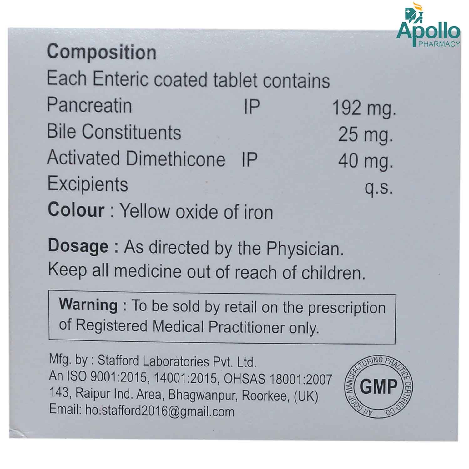 Enzoset PB Tablet 10's, Pack of 10 TABLETS Enzoset PB Tablet 10's, Pack of 10 TABLETS