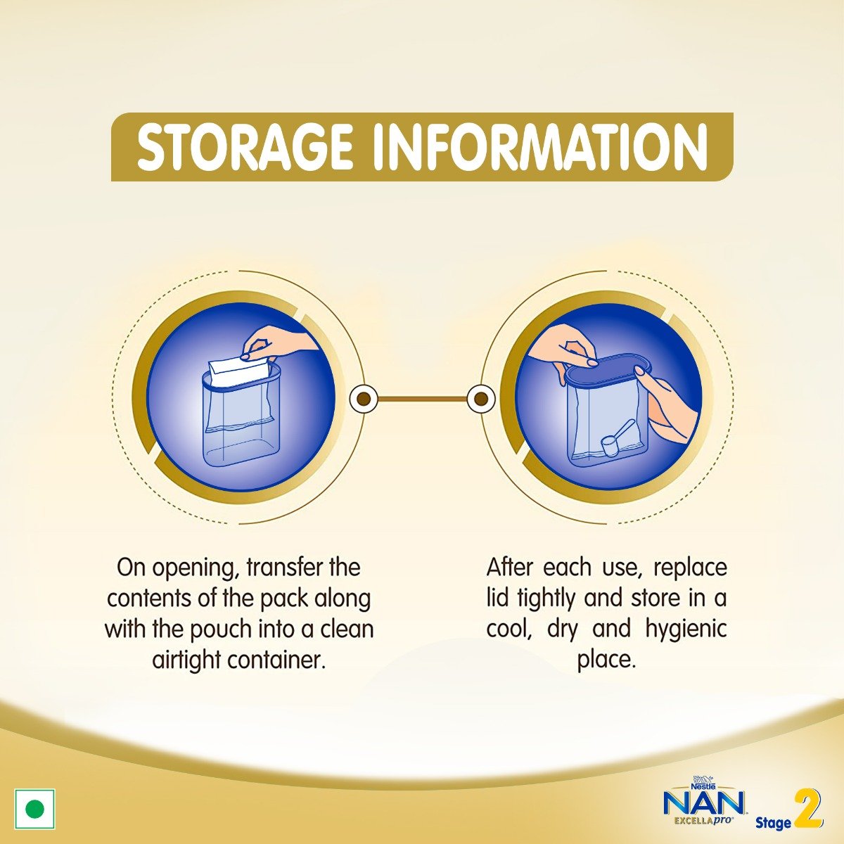Nestle Nan Excellapro Follow-Up Formula Stage 2 (After 6 Months) Powder, 400 gm Refill Pack, Pack of 1 Nestle Nan Excellapro Follow-Up Formula Stage 2 (After 6 Months) Powder, 400 gm Refill Pack, Pack of 1