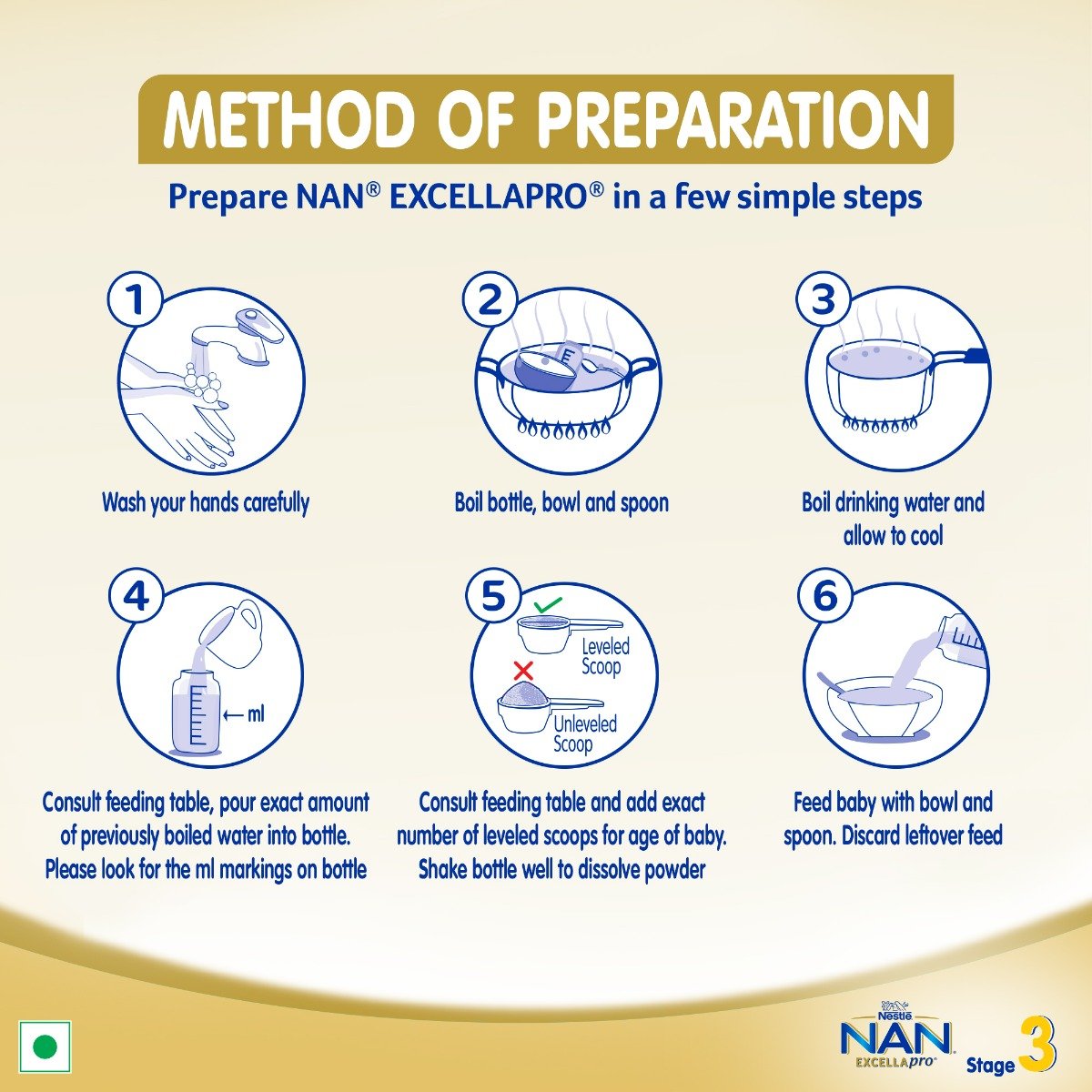 Nestle Nan Excellapro Follow-Up Formula Stage 3 (After 12 Months) Powder, 400 gm Refill Pack, Pack of 1 Nestle Nan Excellapro Follow-Up Formula Stage 3 (After 12 Months) Powder, 400 gm Refill Pack, Pack of 1