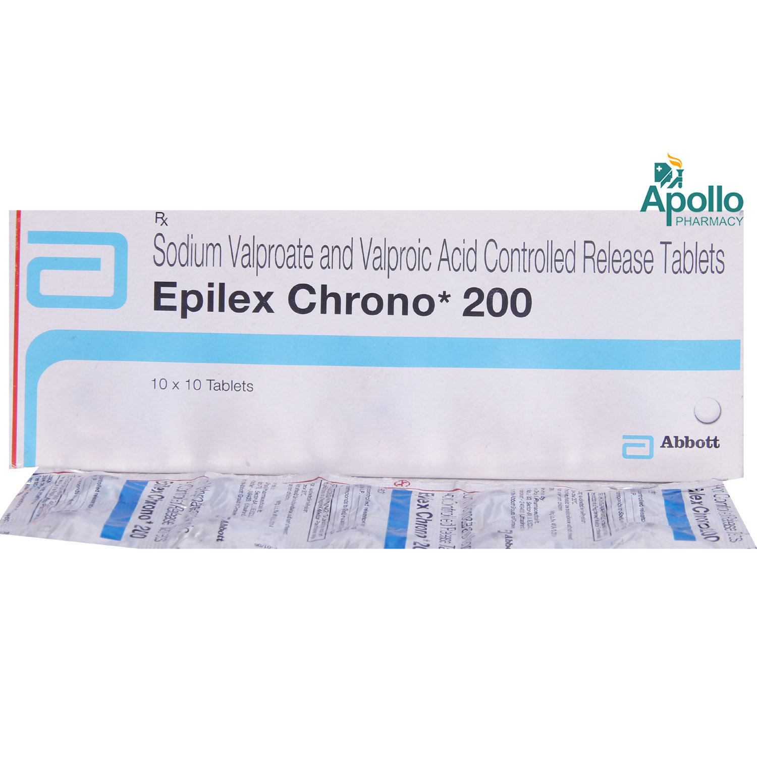 Epilex Chrono 200 Tablet 10's, Pack of 10 TABLETS Epilex Chrono 200 Tablet 10's, Pack of 10 TABLETS
