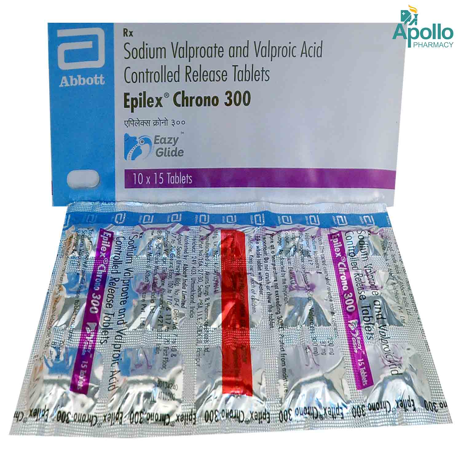 Epilex Chrono 300 Tablet 15's, Pack of 15 TABLETS Epilex Chrono 300 Tablet 15's, Pack of 15 TABLETS