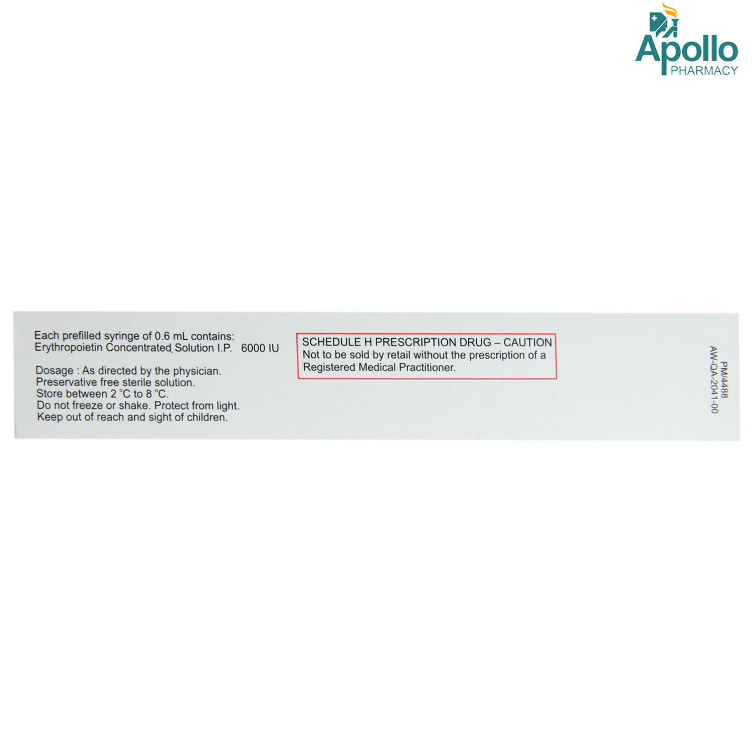 Epofit 6000IU Injection 0.6 ml, Pack of 1 INJECTION Epofit 6000IU Injection 0.6 ml, Pack of 1 INJECTION