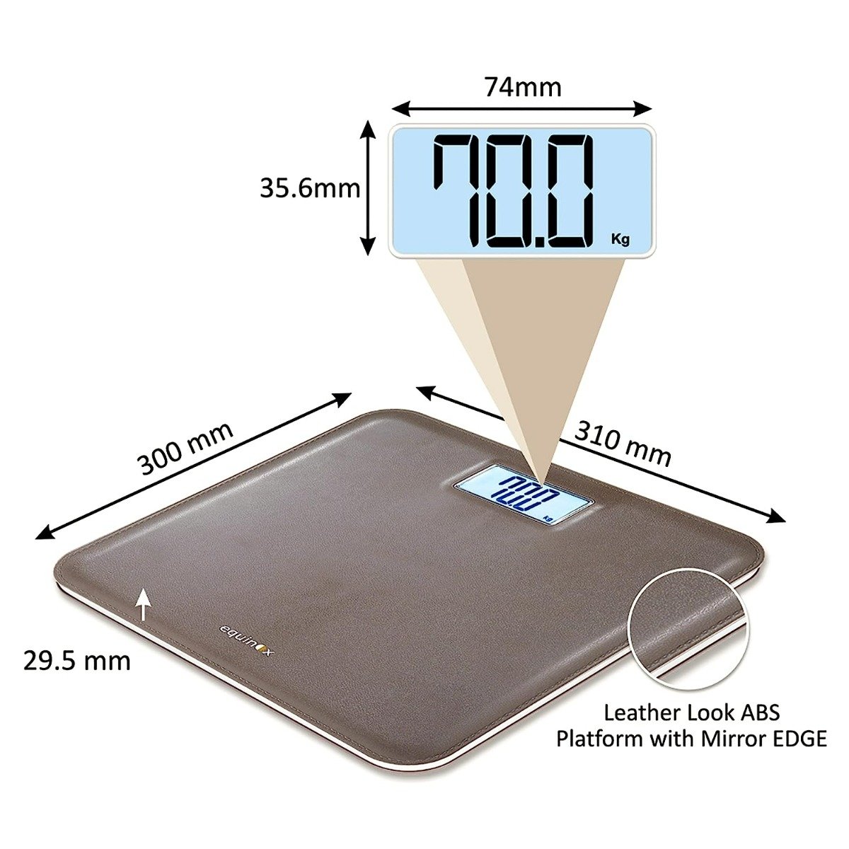Equinox Digital Weighing Scale EQ-EB-6171L, 1 Count, Pack of 1 Equinox Digital Weighing Scale EQ-EB-6171L, 1 Count, Pack of 1