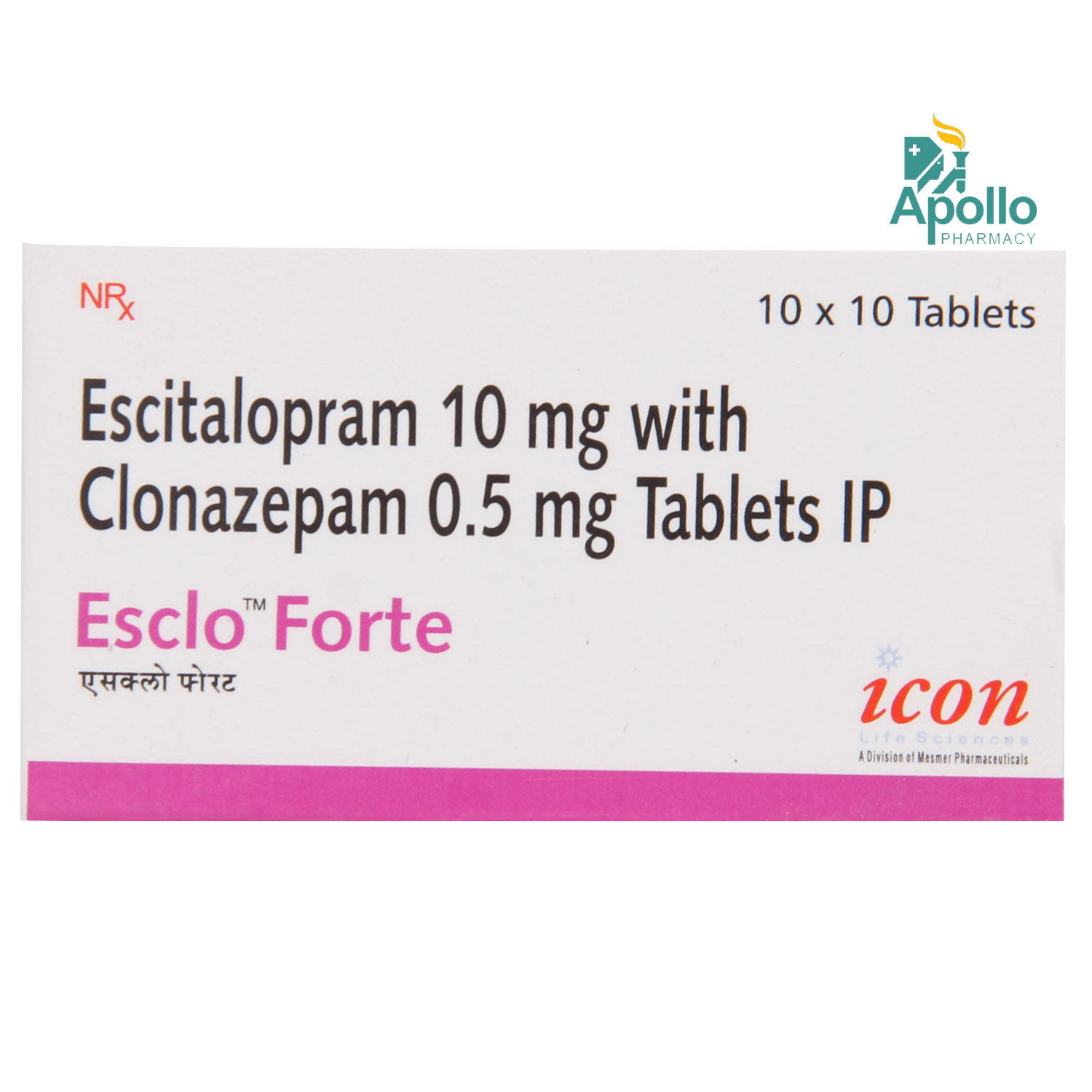 ESCLO FORTE TABLET, Pack of 10 TABLETS ESCLO FORTE TABLET, Pack of 10 TABLETS