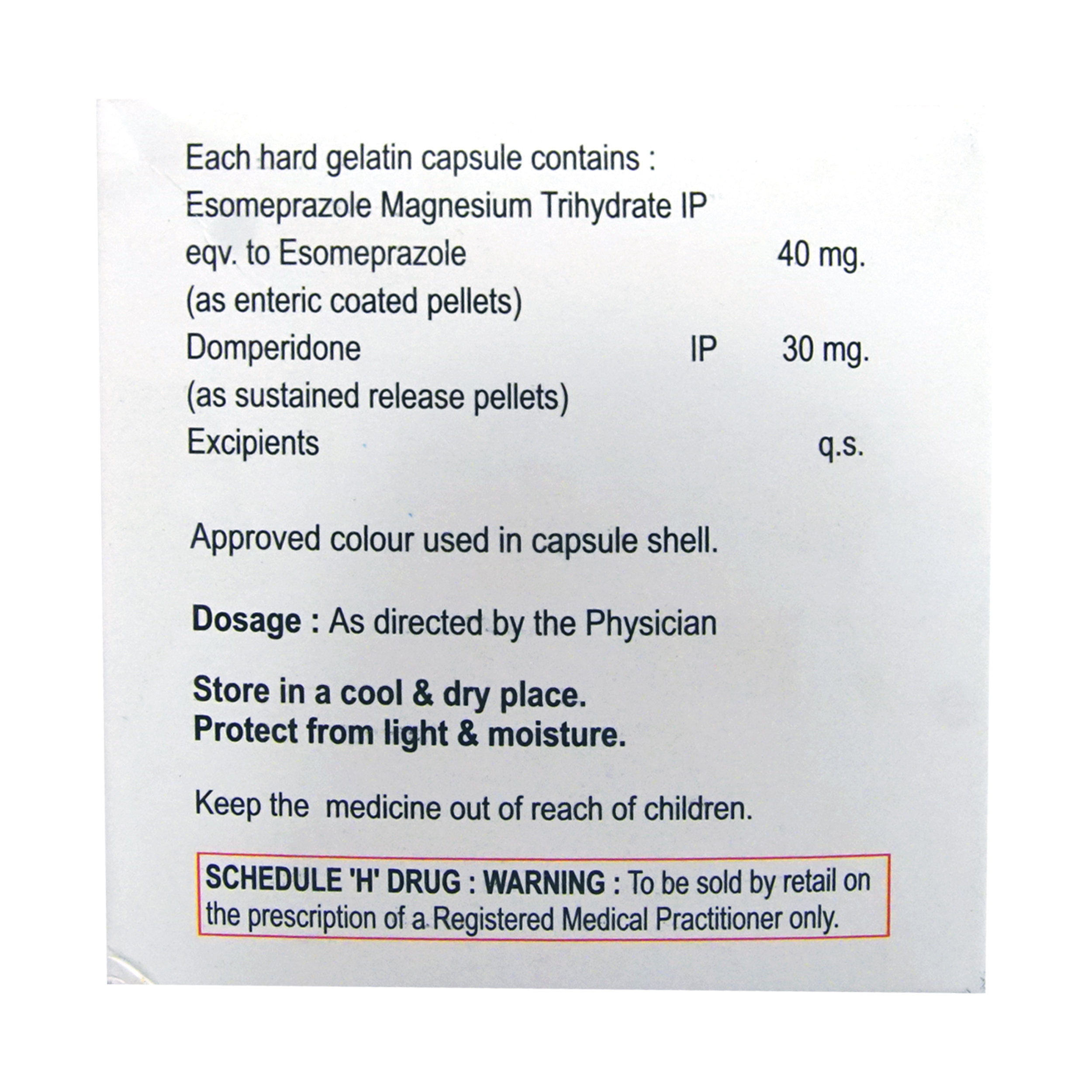 Esomefa DSR Tablet 10's, Pack of 10 TabletS Esomefa DSR Tablet 10's, Pack of 10 TabletS