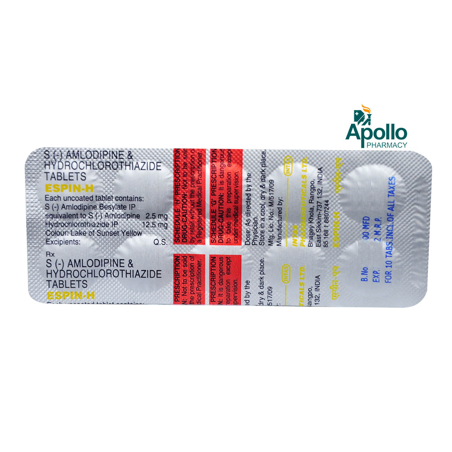 Espin-H Tablet 10's, Pack of 10 Espin-H Tablet 10's, Pack of 10