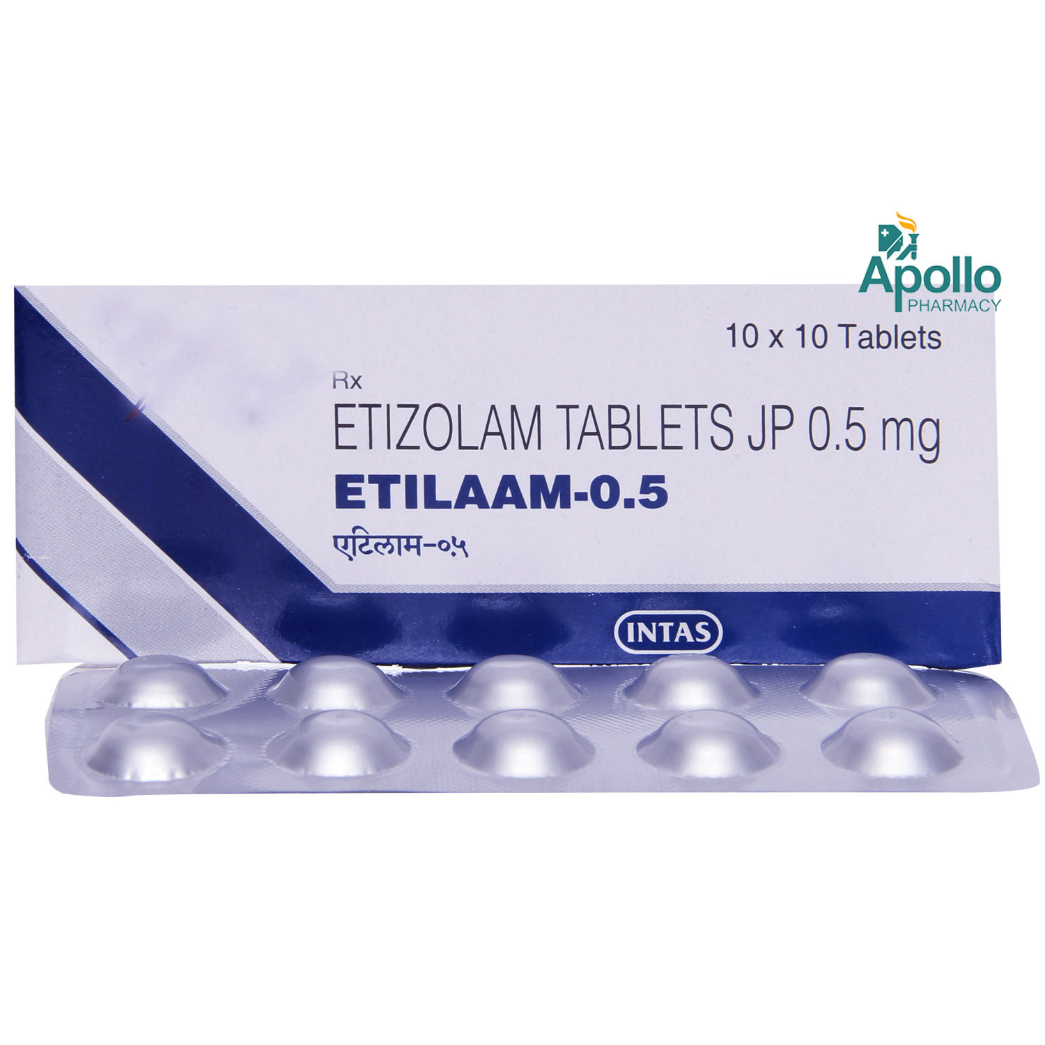Etilaam-0.5 Tablet 10's, Pack of 10 TABLETS Etilaam-0.5 Tablet 10's, Pack of 10 TABLETS
