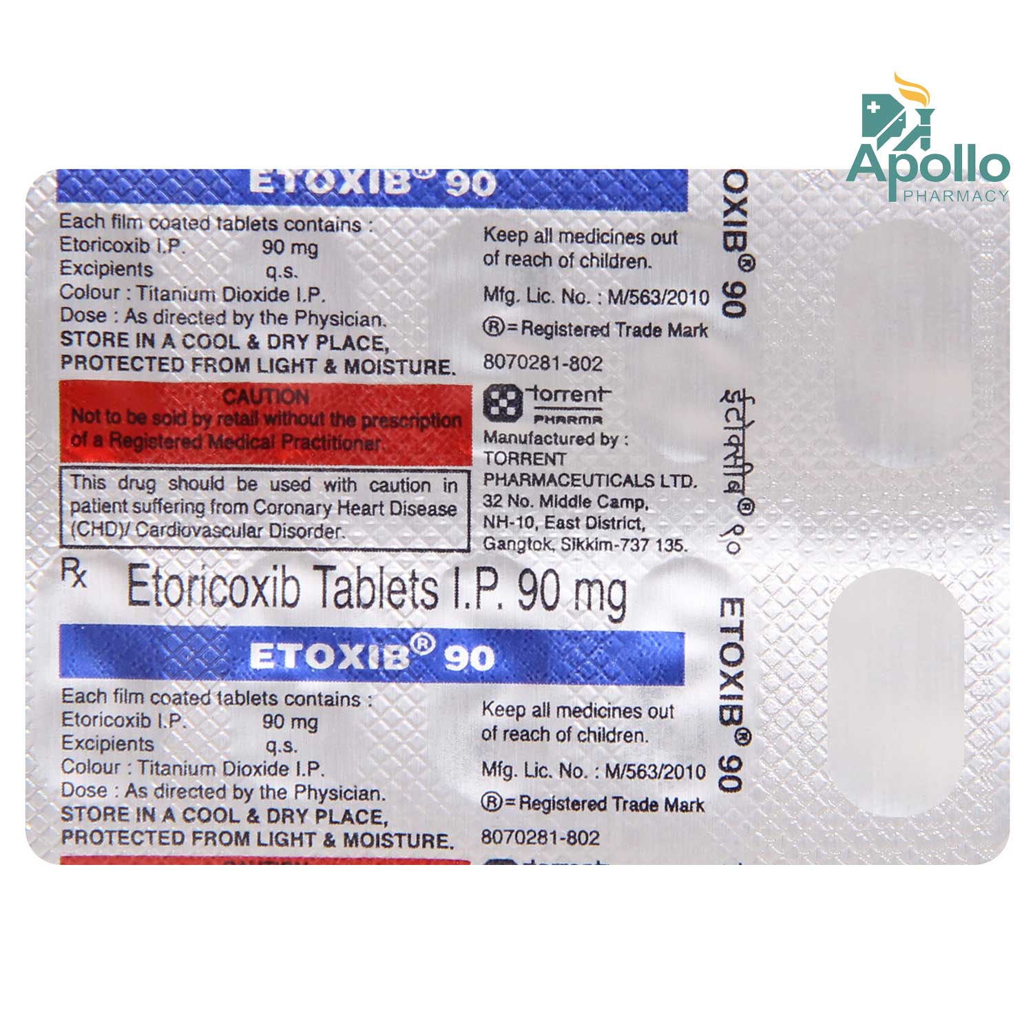 Etoxib 90 Tablet 10's, Pack of 10 TABLETS Etoxib 90 Tablet 10's, Pack of 10 TABLETS