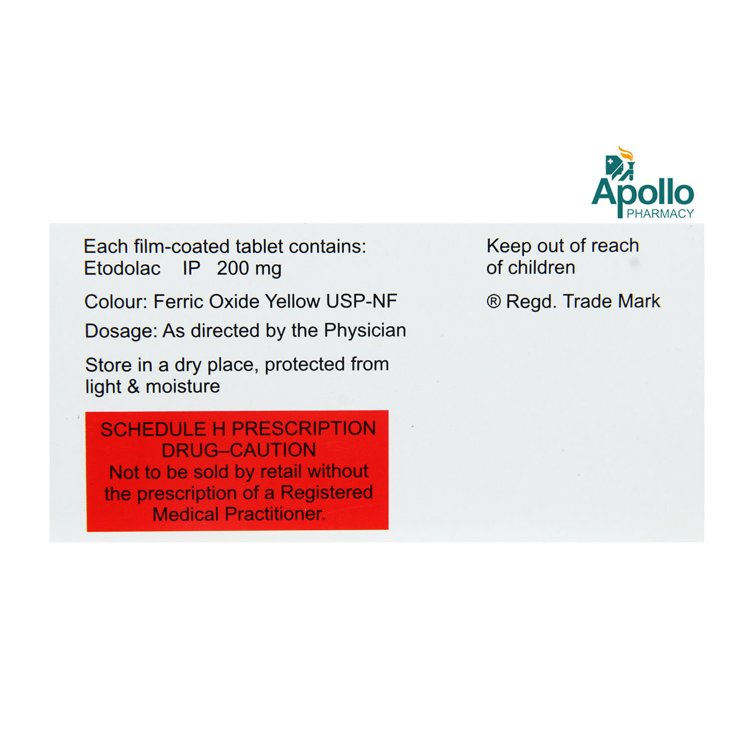 Etova 200 Tablet 10's, Pack of 10 TABLETS Etova 200 Tablet 10's, Pack of 10 TABLETS