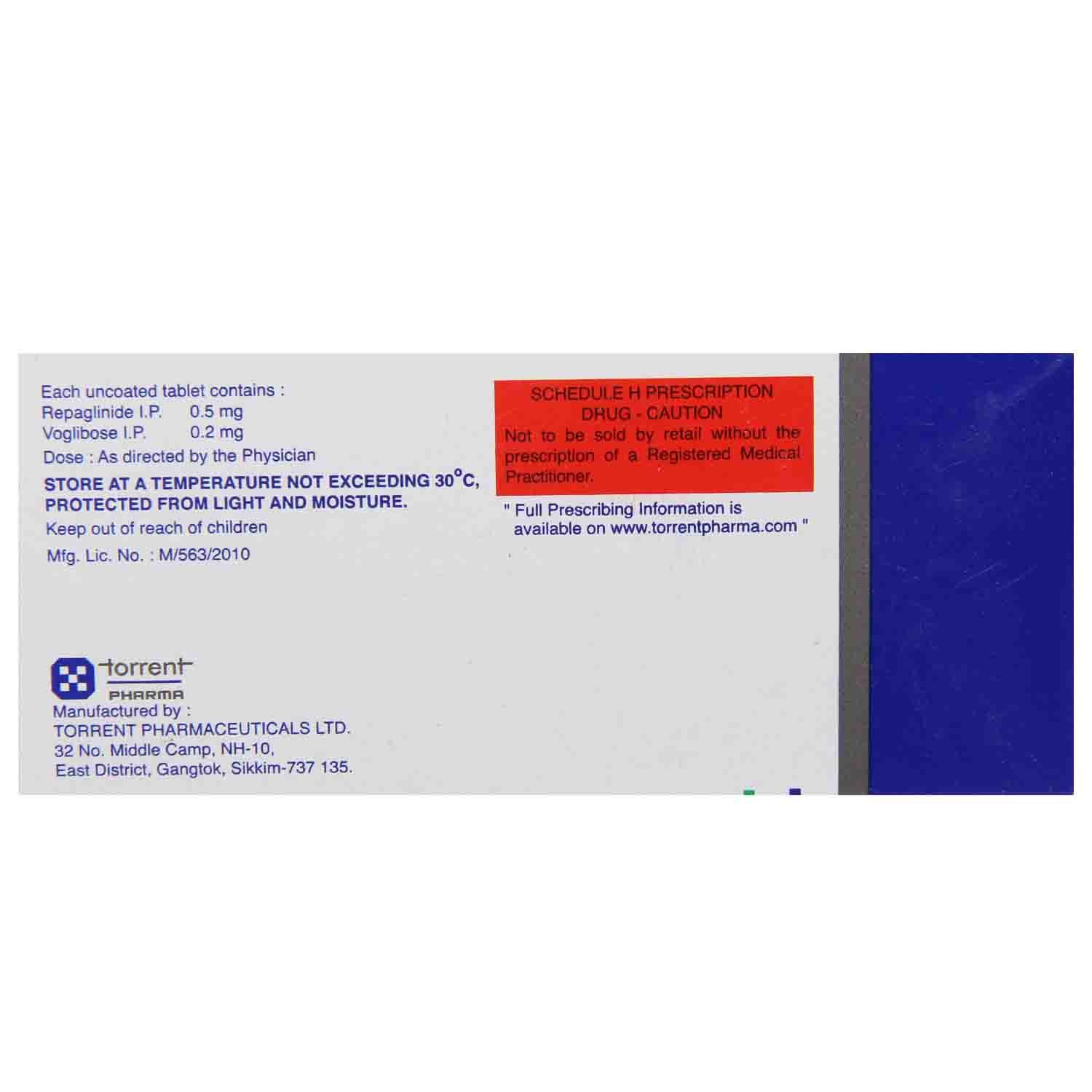 Eurepa-V 0.5/0.2 Tablet 10's, Pack of 10 Eurepa-V 0.5/0.2 Tablet 10's, Pack of 10