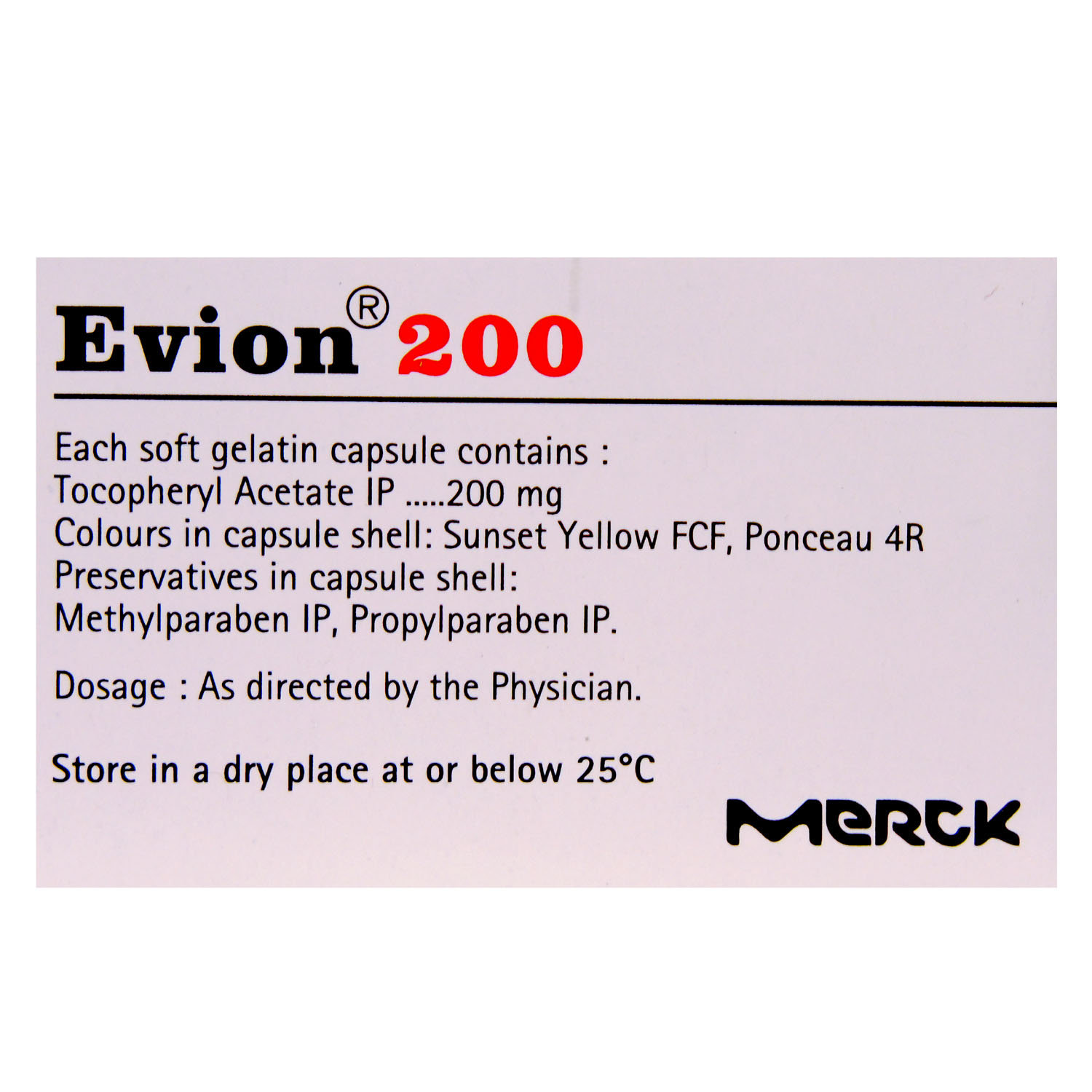 Evion 200 Capsule 10's, Pack of 10 Evion 200 Capsule 10's, Pack of 10