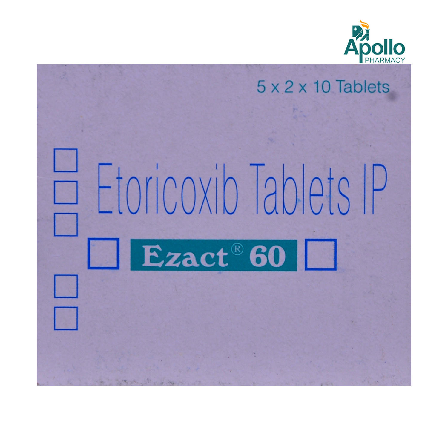 Ezact 60 Tablet 10's, Pack of 10 TABLETS Ezact 60 Tablet 10's, Pack of 10 TABLETS