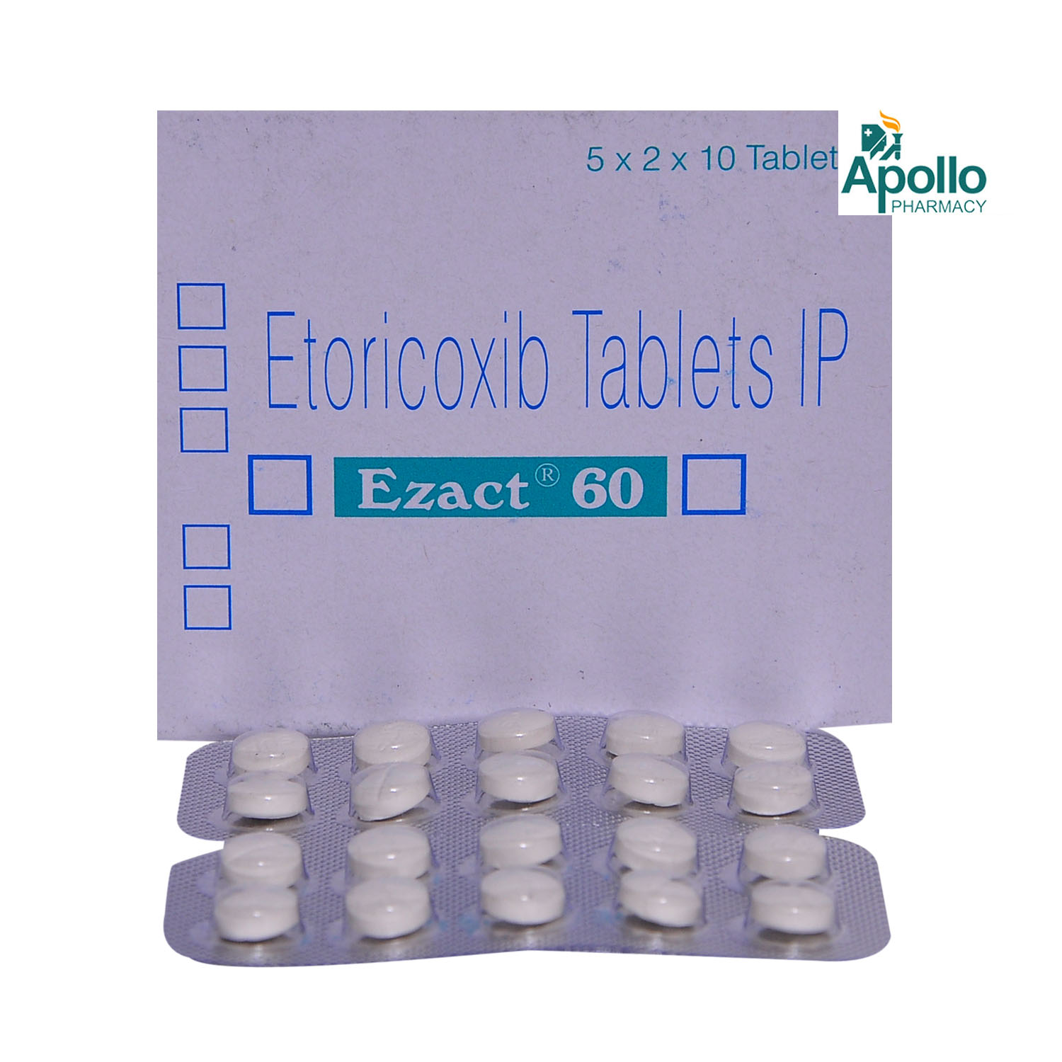 Ezact 60 Tablet 10's, Pack of 10 TABLETS Ezact 60 Tablet 10's, Pack of 10 TABLETS