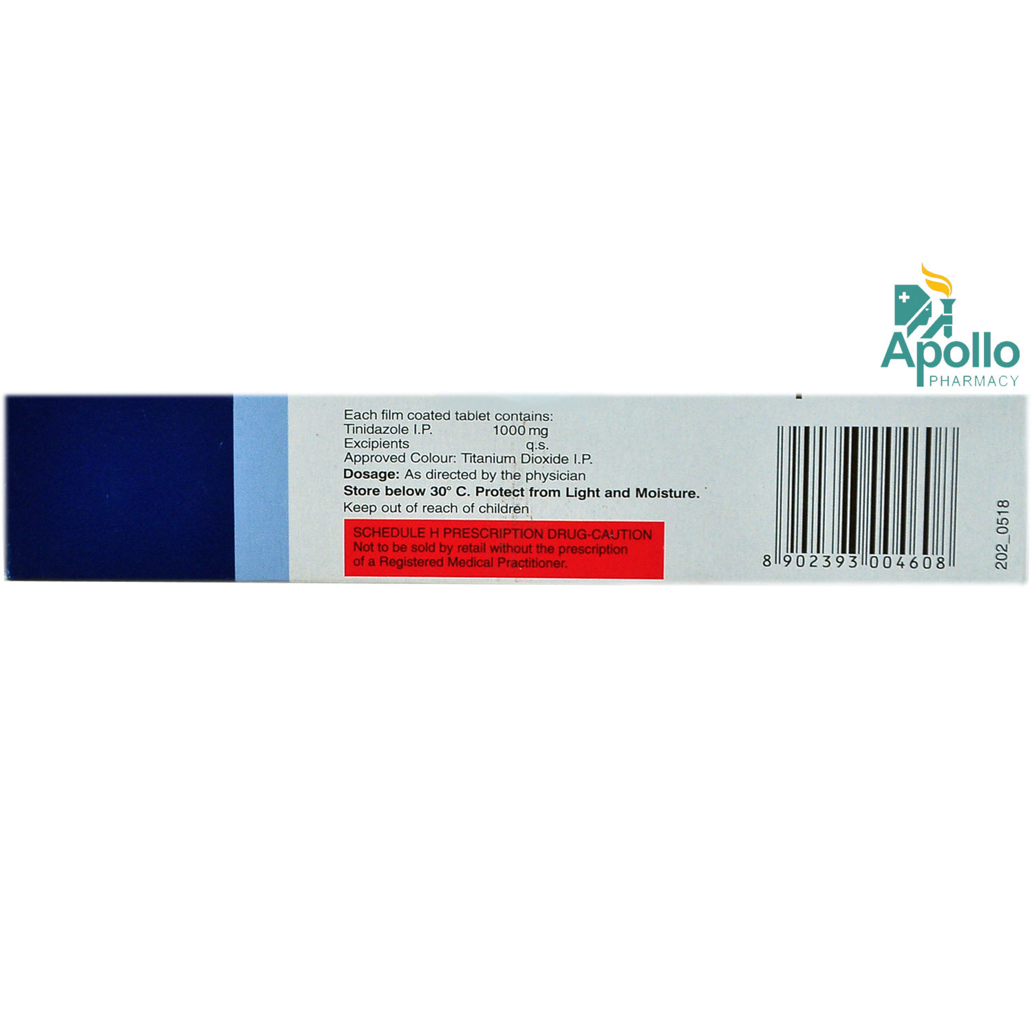 Fasigyn DS 1000 Tablet 2's, Pack of 2 TABLETS Fasigyn DS 1000 Tablet 2's, Pack of 2 TABLETS