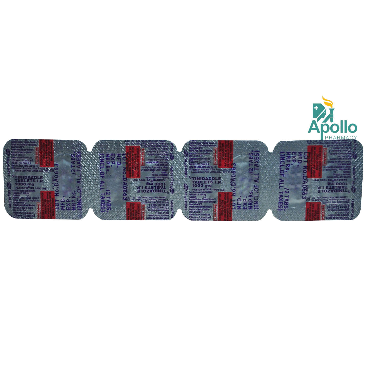 Fasigyn DS 1000 Tablet 2's, Pack of 2 TABLETS Fasigyn DS 1000 Tablet 2's, Pack of 2 TABLETS