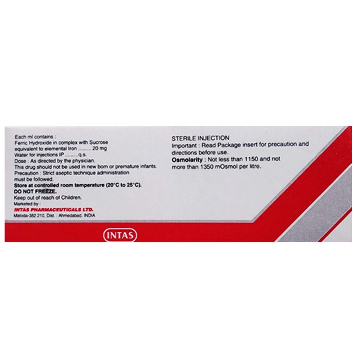 FE 10 100mg Injection 5 ml, Pack of 1 INJECTION FE 10 100mg Injection 5 ml, Pack of 1 INJECTION