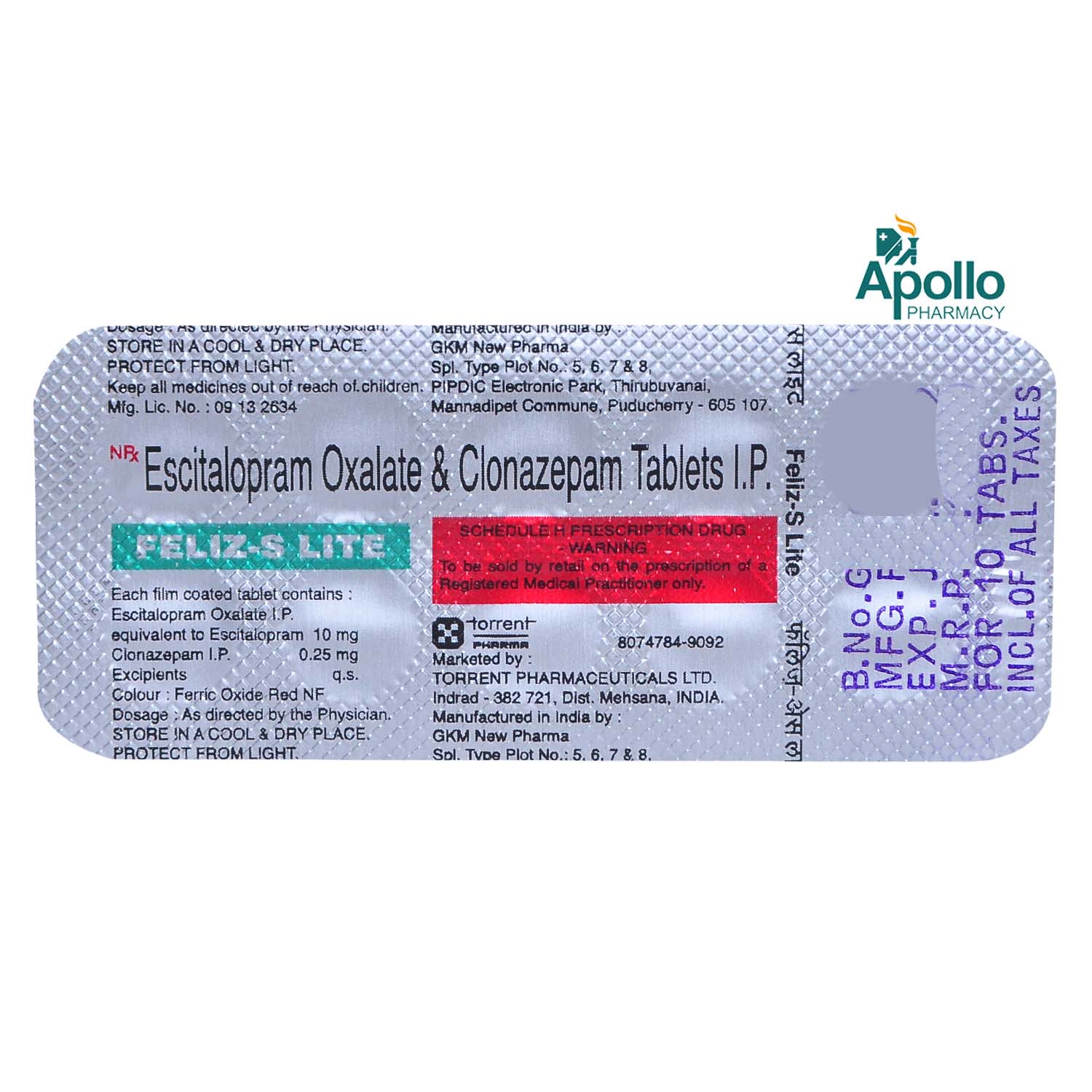 Feliz S Lite Tablet 10's, Pack of 10 TABLETS Feliz S Lite Tablet 10's, Pack of 10 TABLETS