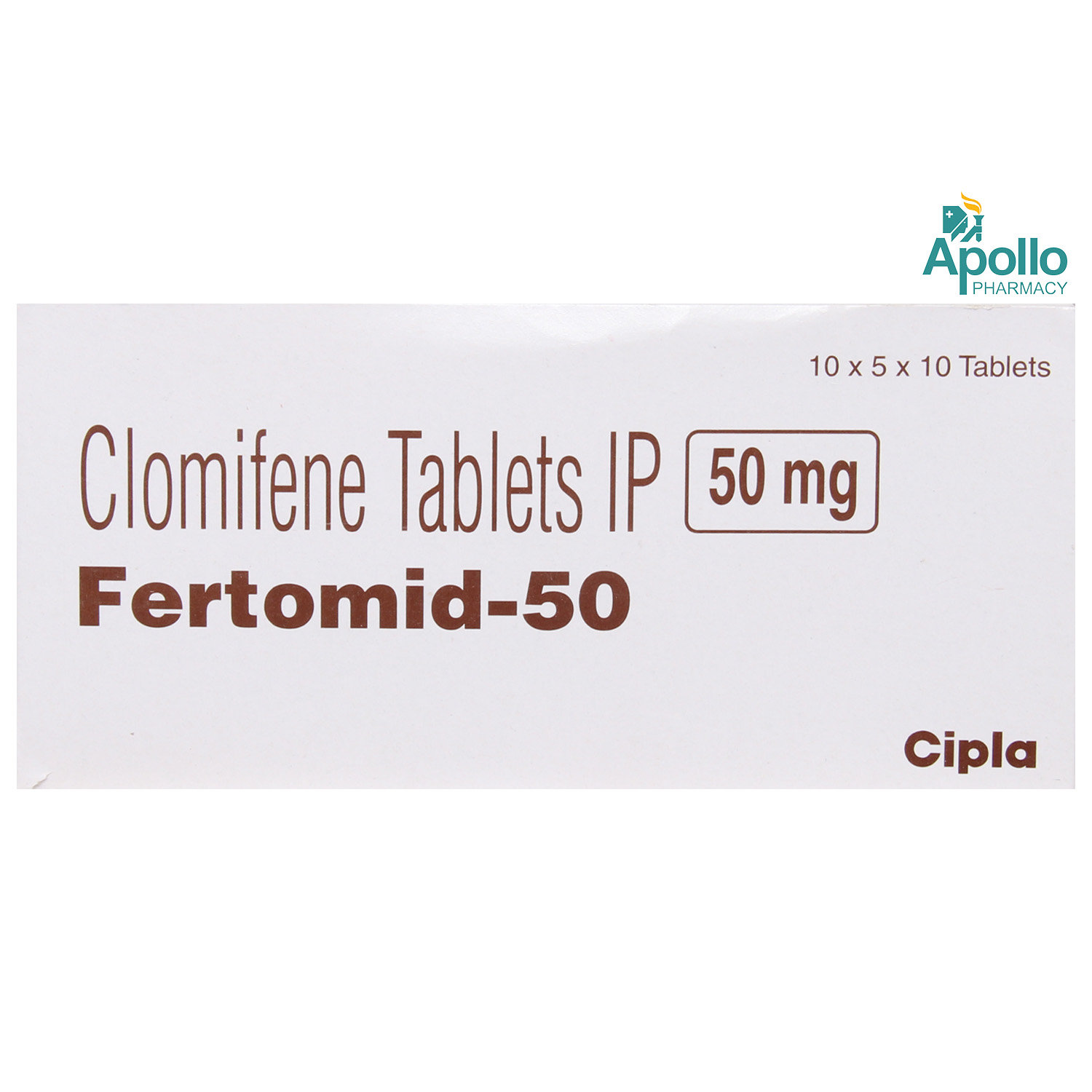 Fertomid-50 Tablet 10's, Pack of 10 TABLETS Fertomid-50 Tablet 10's, Pack of 10 TABLETS