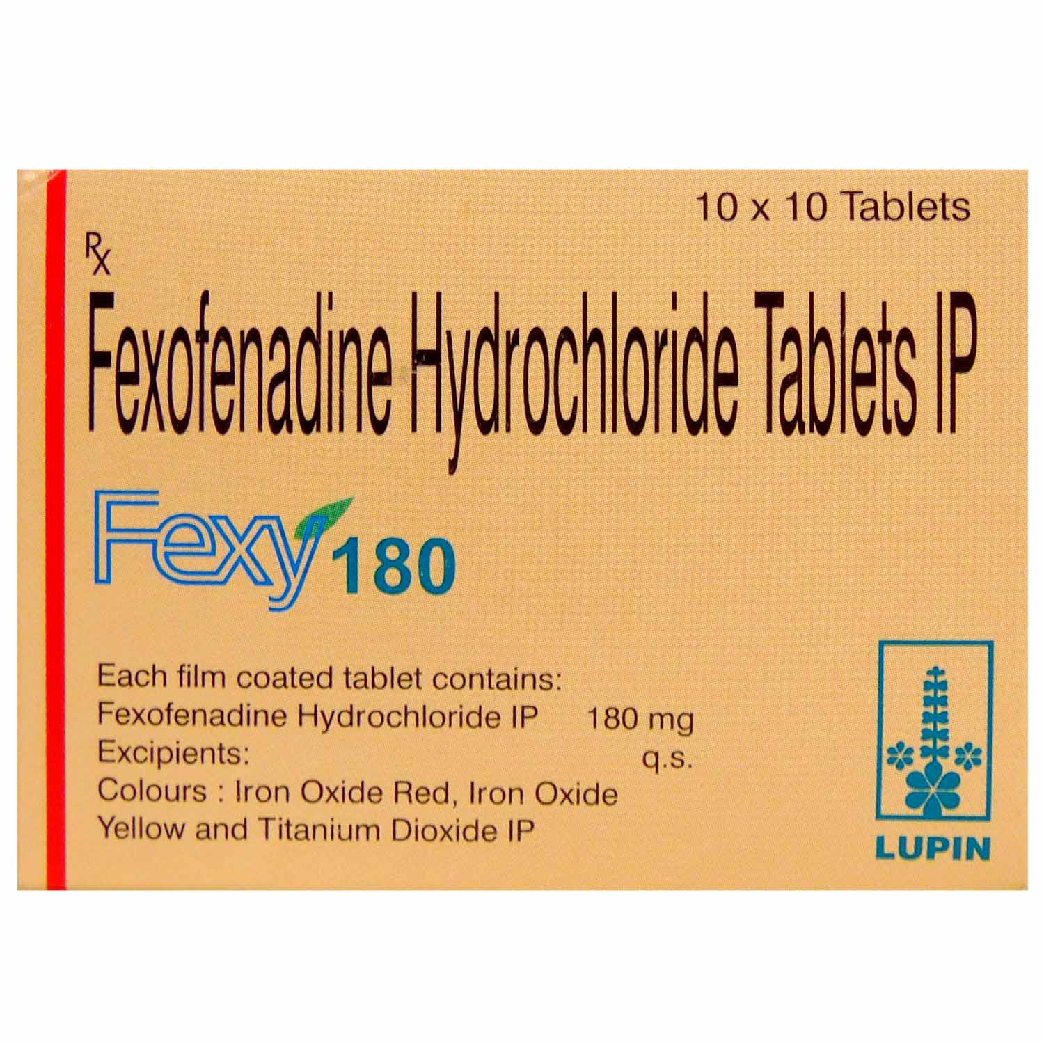Fexy 180 Tablet 10's, Pack of 10 TABLETS Fexy 180 Tablet 10's, Pack of 10 TABLETS