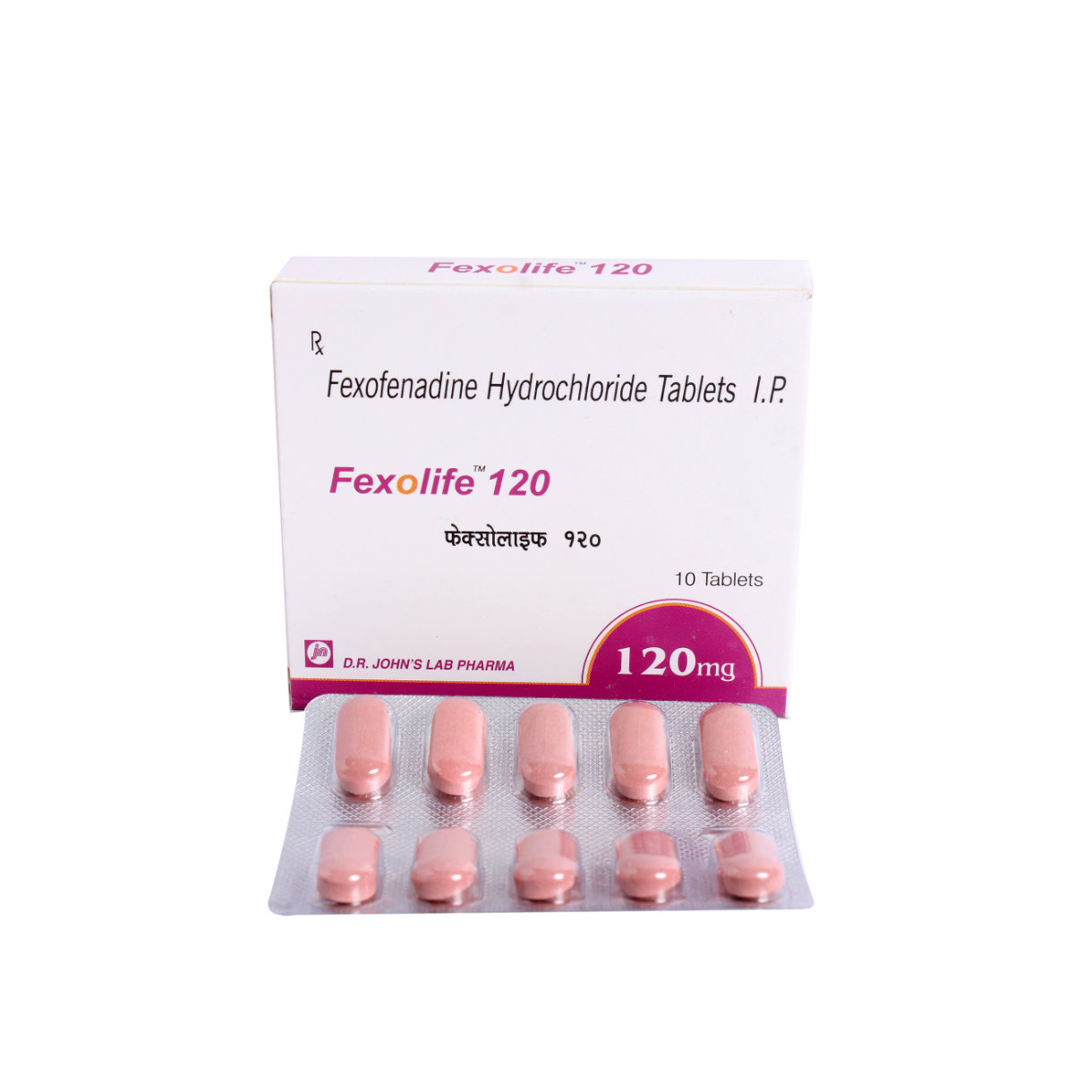 Fexolife 120 mg Tablet 10's, Pack of 10 TABLETS Fexolife 120 mg Tablet 10's, Pack of 10 TABLETS