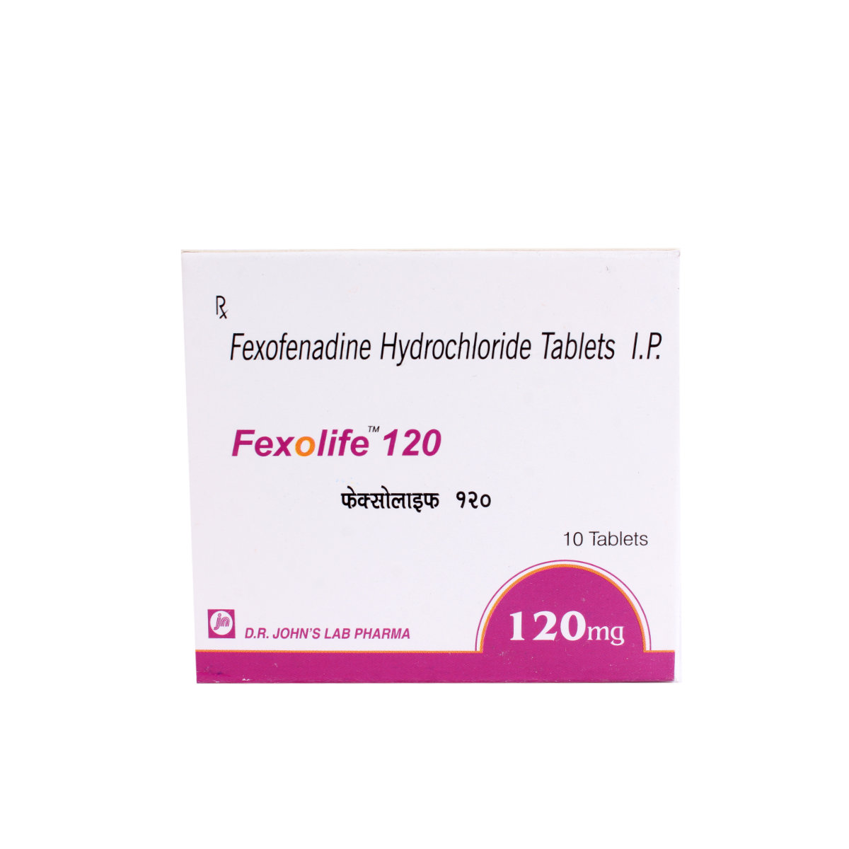 Fexolife 120 mg Tablet 10's, Pack of 10 TABLETS Fexolife 120 mg Tablet 10's, Pack of 10 TABLETS