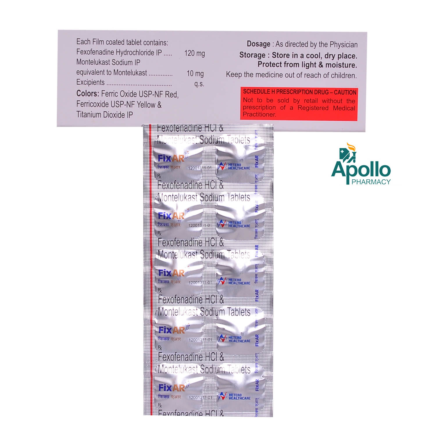 Fix AR Tablet 10's, Pack of 10 TABLETS Fix AR Tablet 10's, Pack of 10 TABLETS