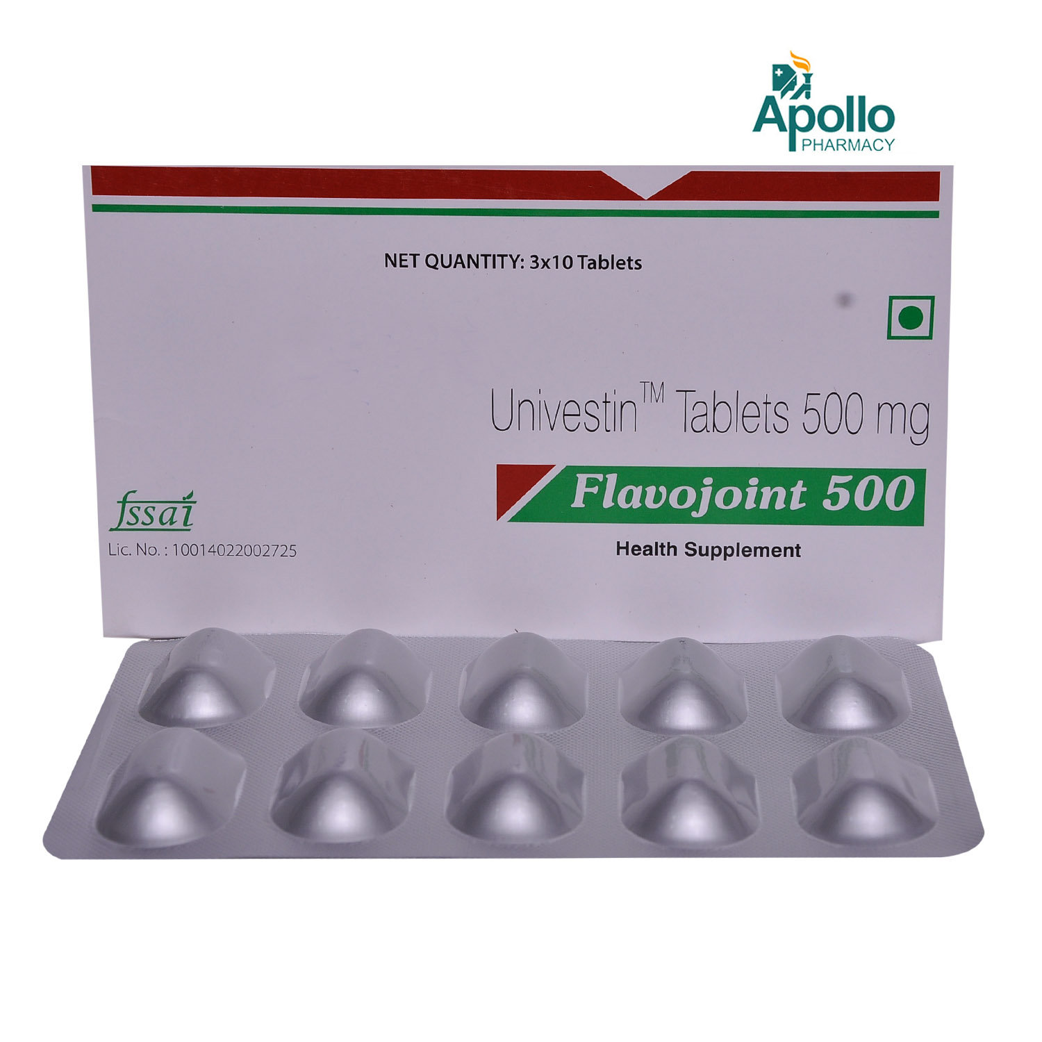 Flavojoint 500 Tablet 10's, Pack of 10 TabletS Flavojoint 500 Tablet 10's, Pack of 10 TabletS