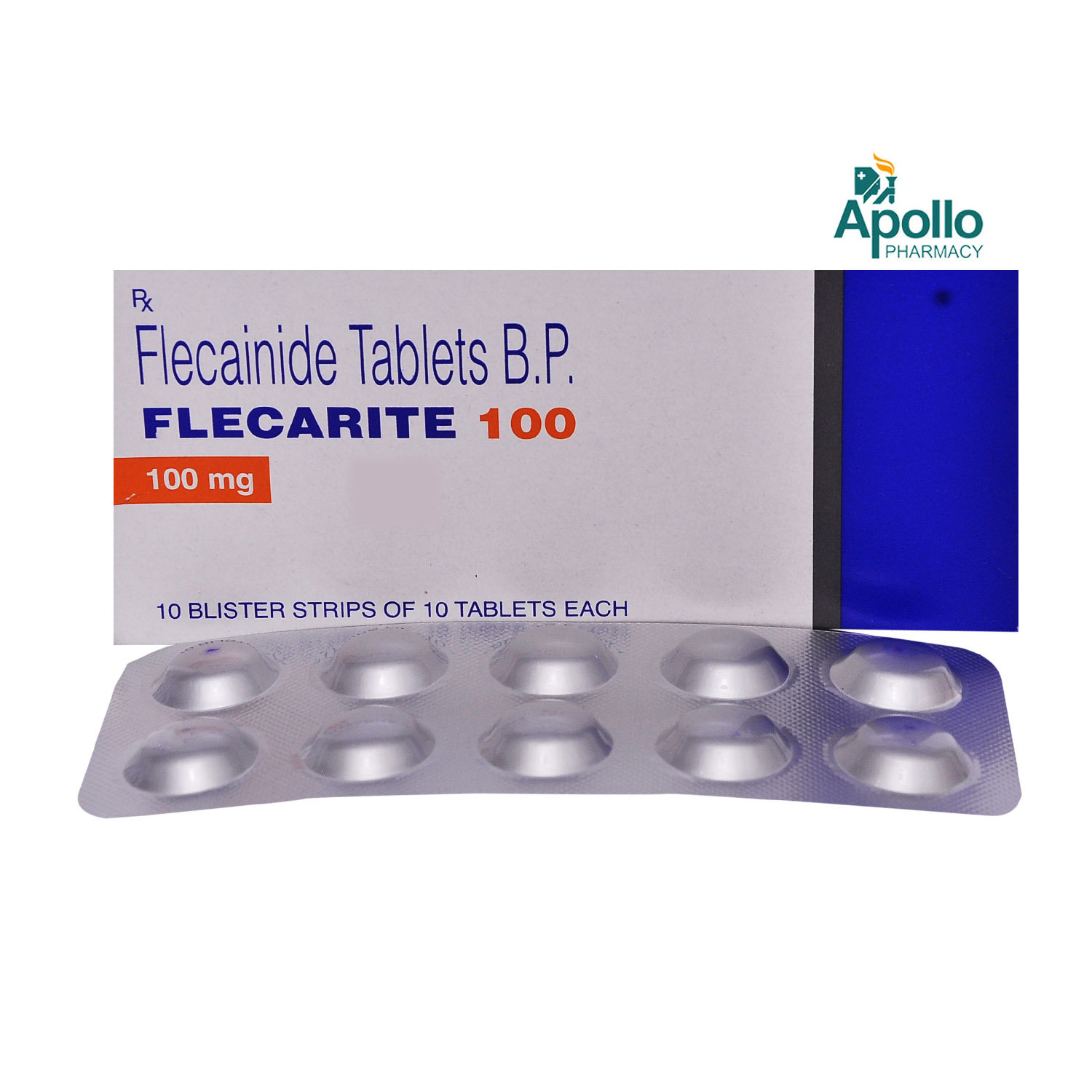Flecarite 100 Tablet 10's, Pack of 10 TABLETS Flecarite 100 Tablet 10's, Pack of 10 TABLETS