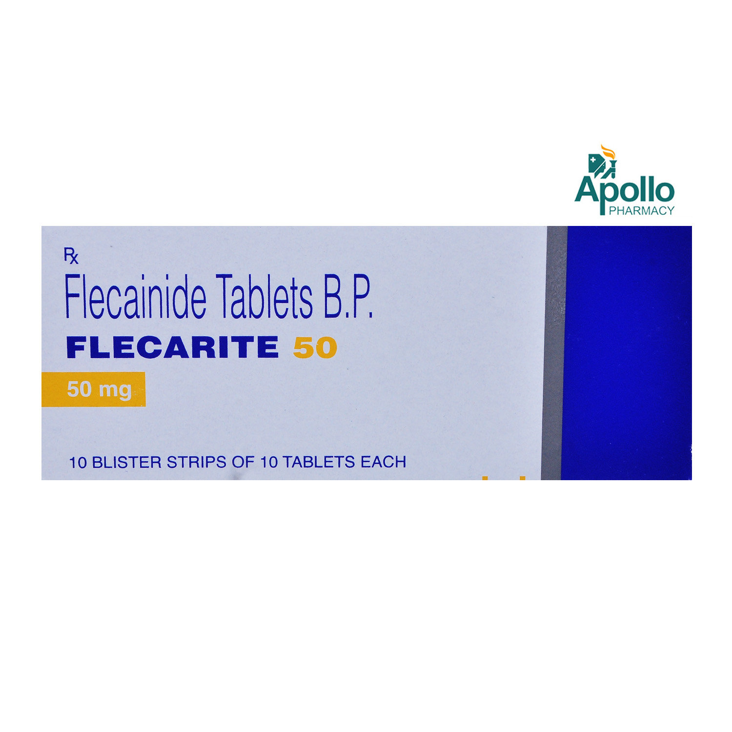 Flecarite 50 Tablet 10's, Pack of 10 TABLETS Flecarite 50 Tablet 10's, Pack of 10 TABLETS