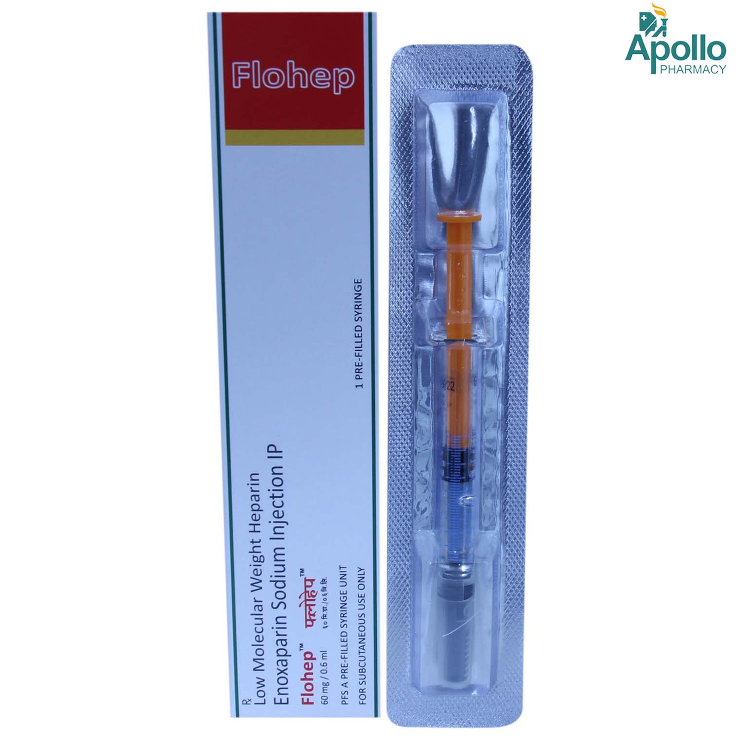 Flohep 60 mg Injection 0.6 ml, Pack of 1 INJECTION Flohep 60 mg Injection 0.6 ml, Pack of 1 INJECTION