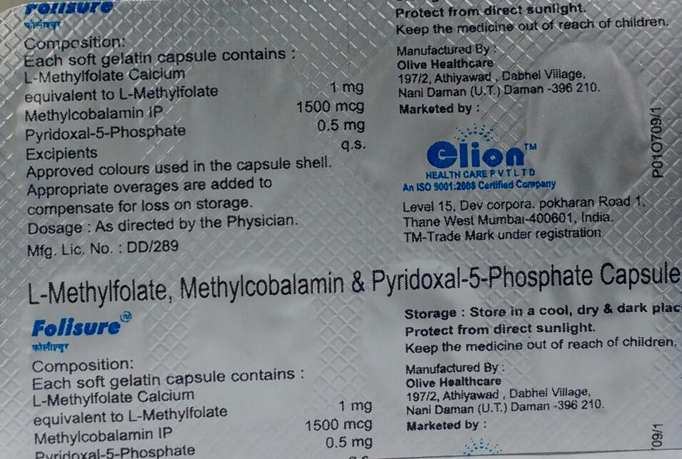 Folisure Capsule 10's, Pack of 10 CAPSULES Folisure Capsule 10's, Pack of 10 CAPSULES