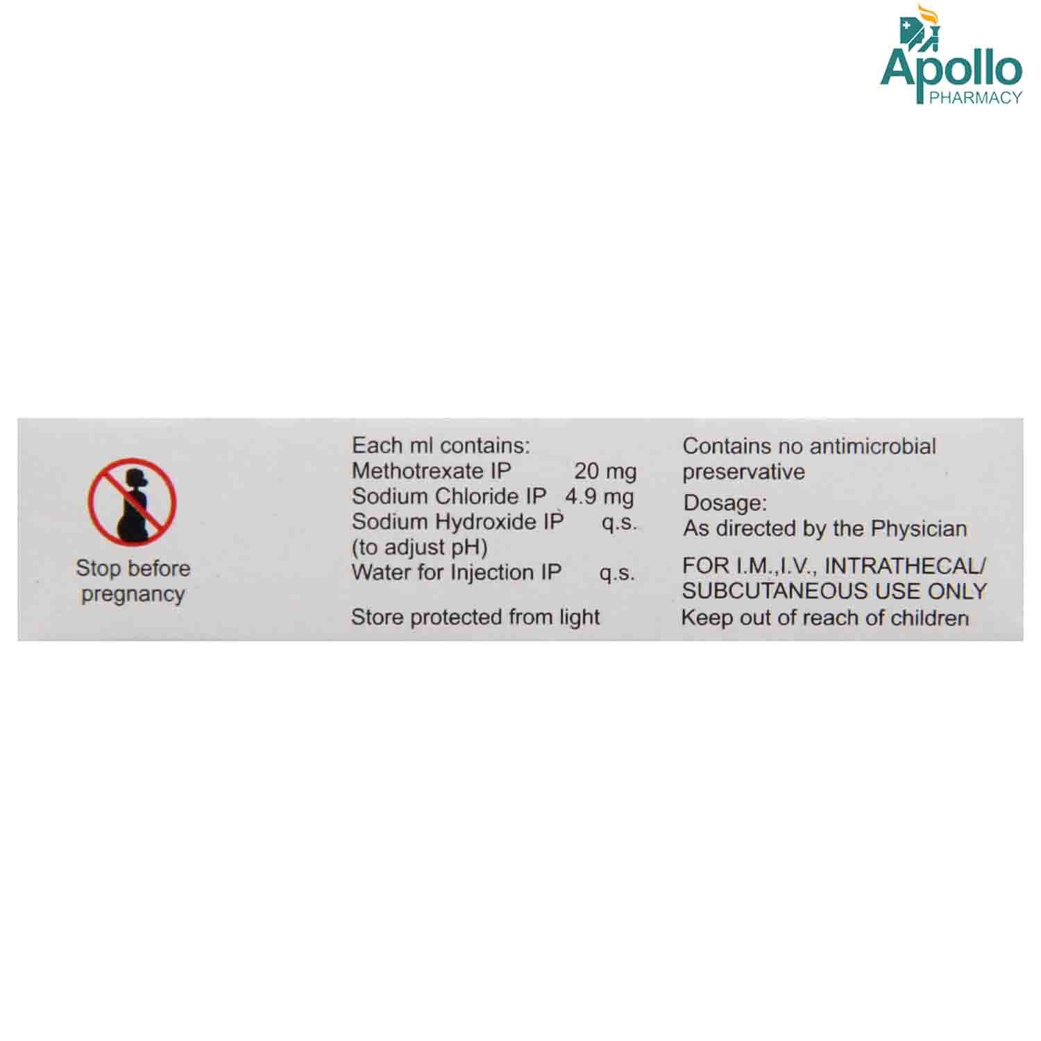 Folitrax-20 Injection 1 ml, Pack of 1 Folitrax-20 Injection 1 ml, Pack of 1