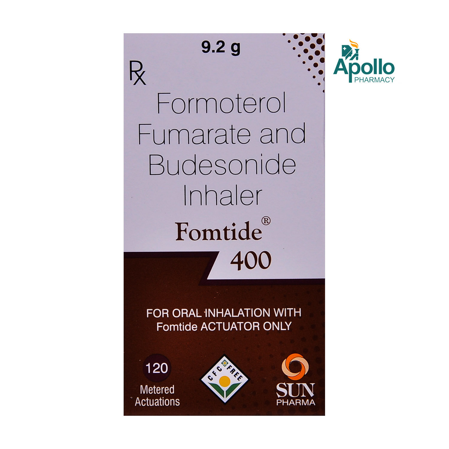 Fomtide 400 Inhaler 9.2 gm, Pack of 1 INHALER Fomtide 400 Inhaler 9.2 gm, Pack of 1 INHALER
